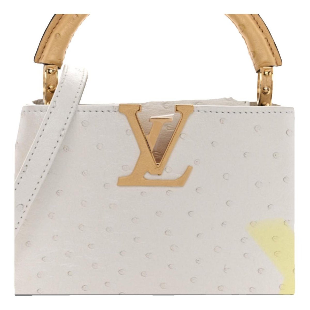Capucines ostrich handbag
