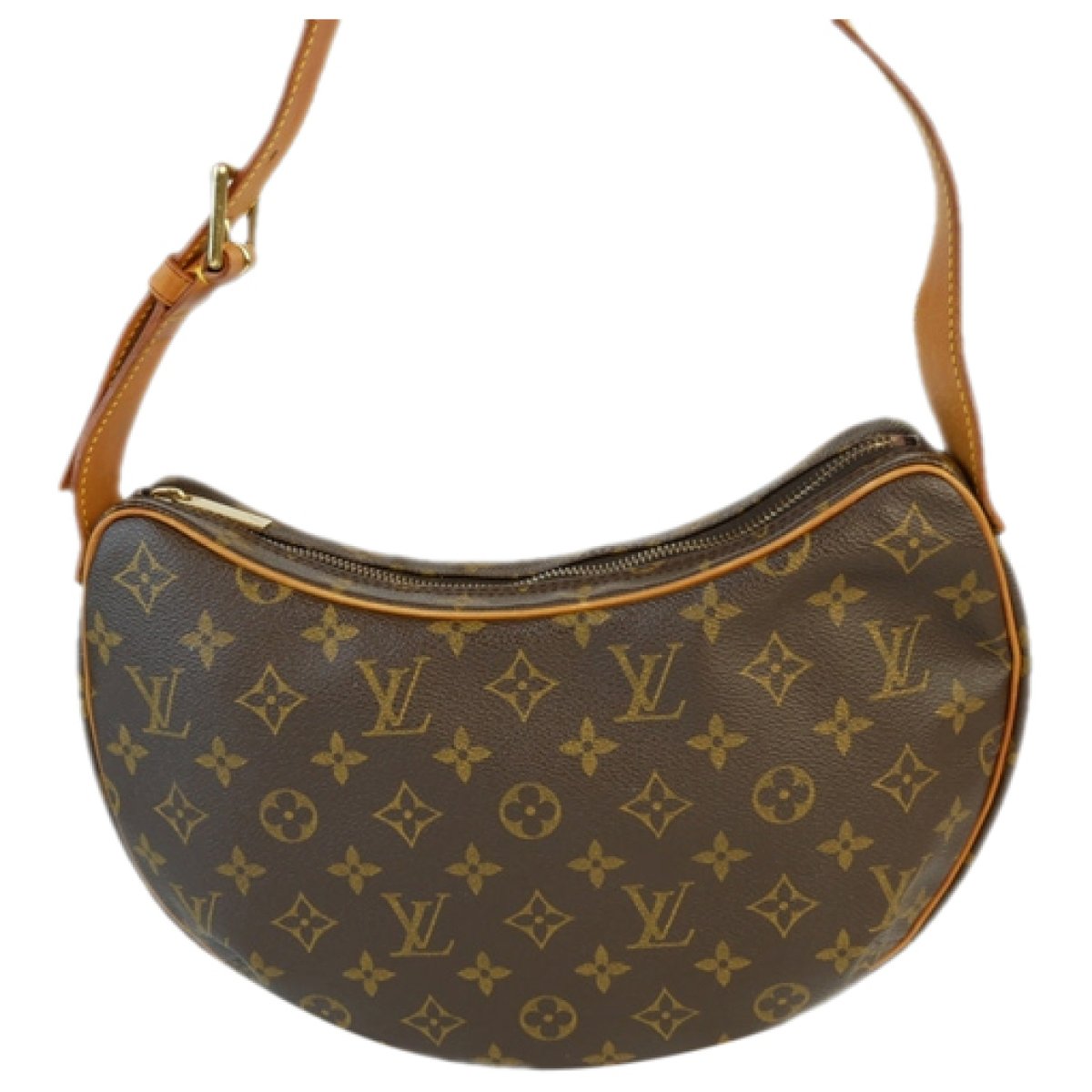 Croissant leather handbag