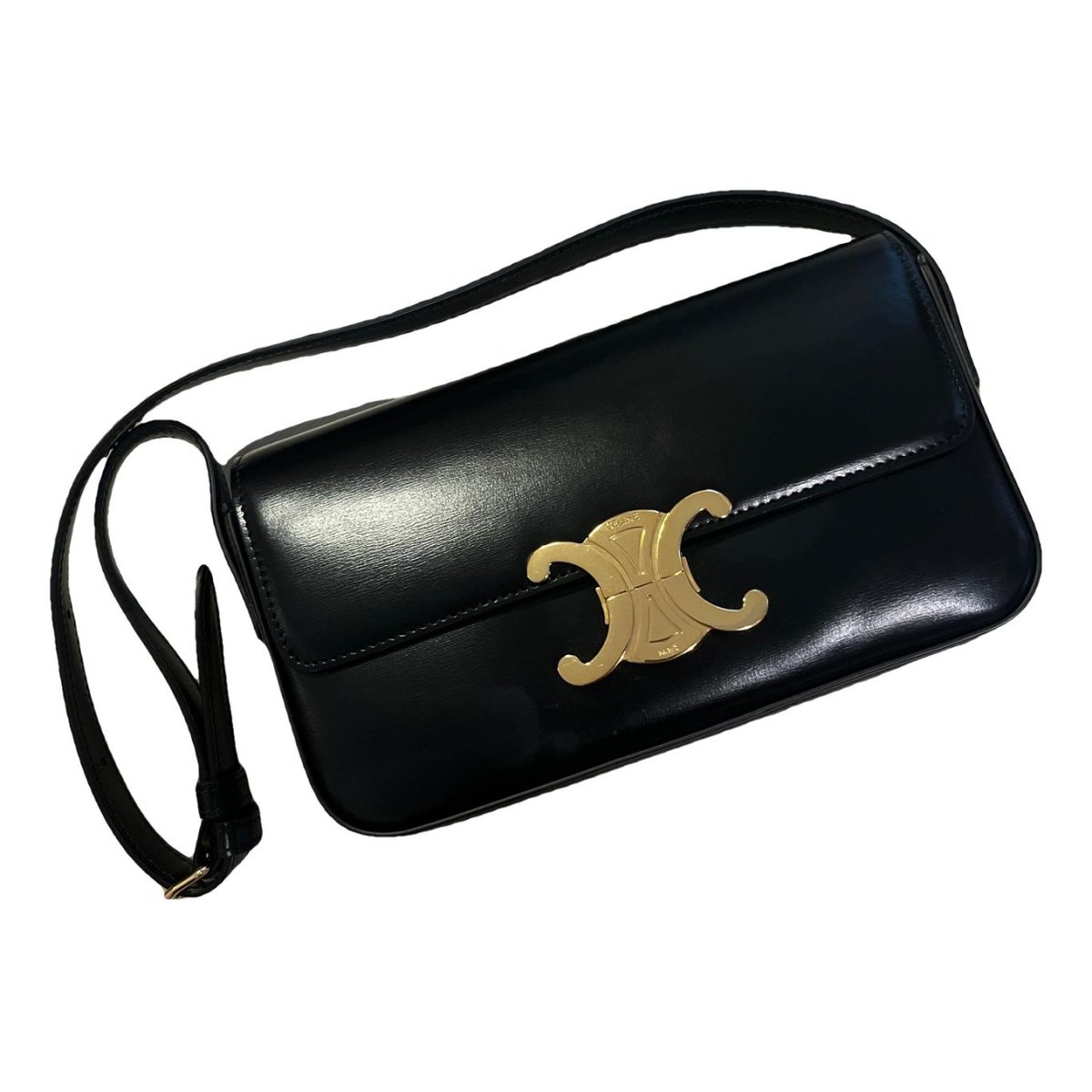 Triomphe Long leather handbag