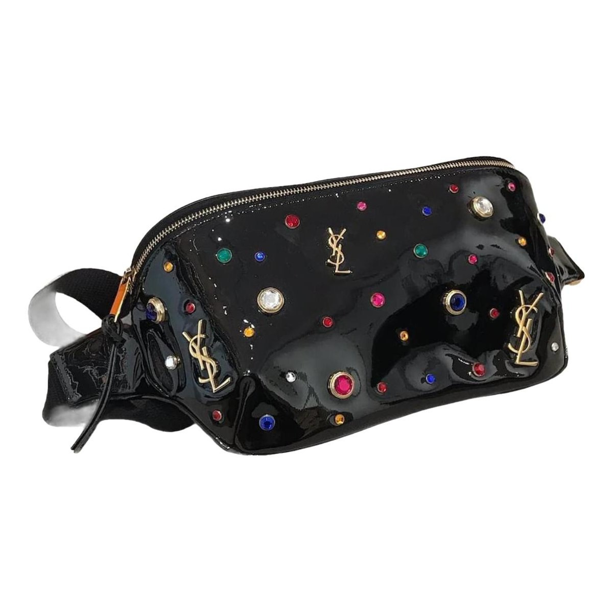 Belt Bag patent leather clutch bag
