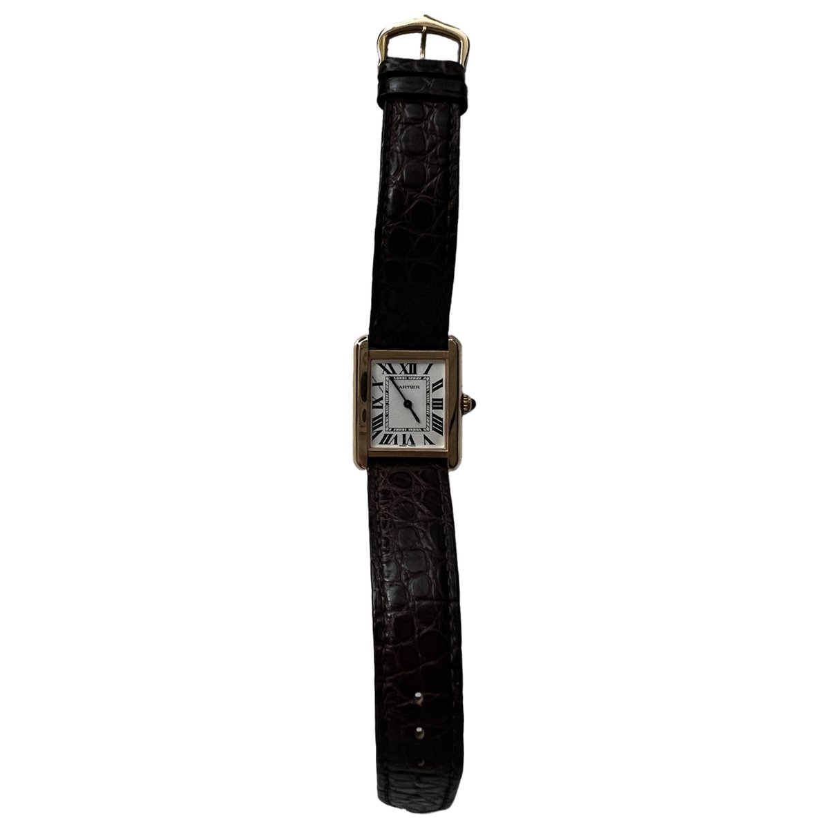 Tank Solo yellow gold watch