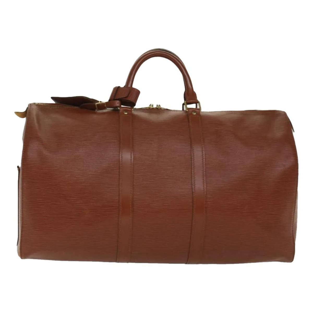 Keepall leather travel bag
