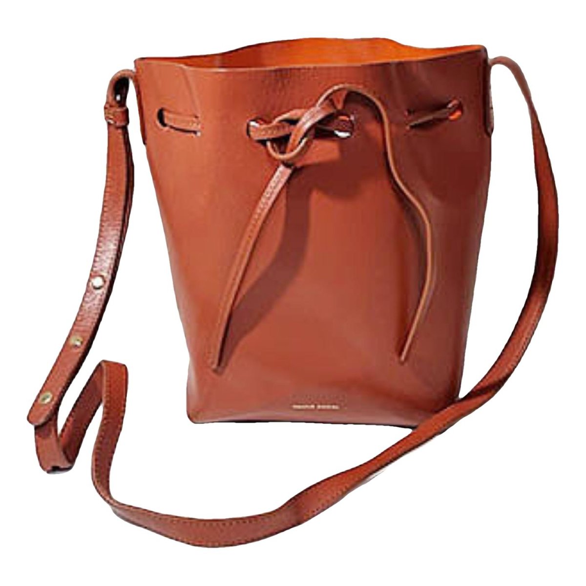 Bucket leather crossbody bag