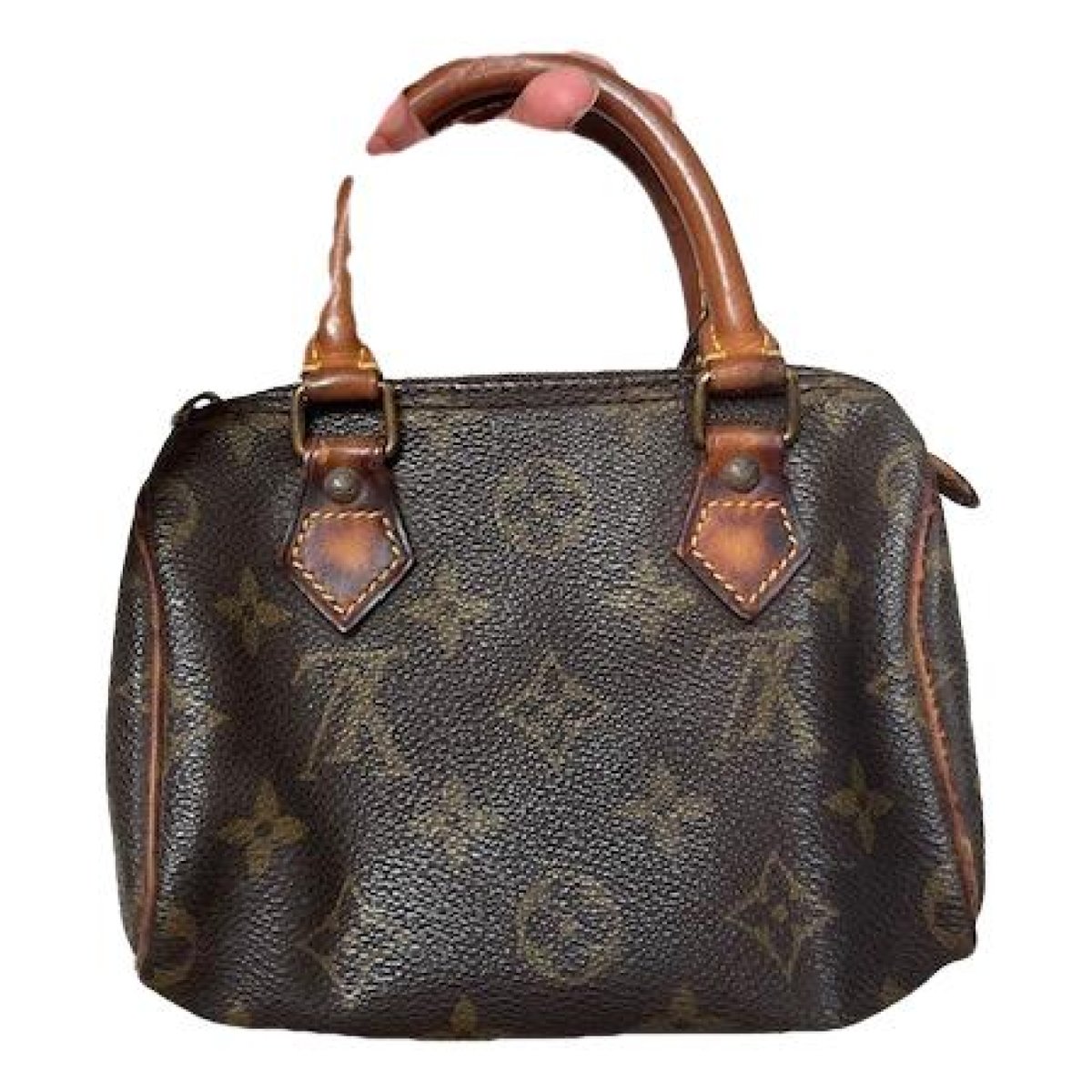 Nano Speedy / Mini HL leather handbag