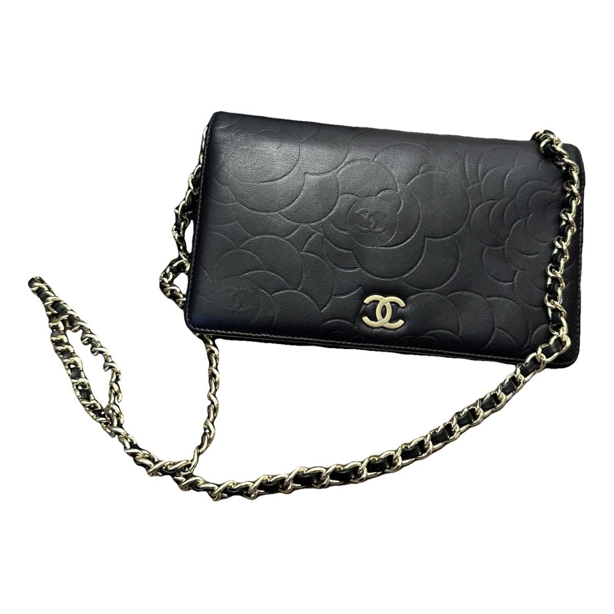 Wallet On Chain leather crossbody bag