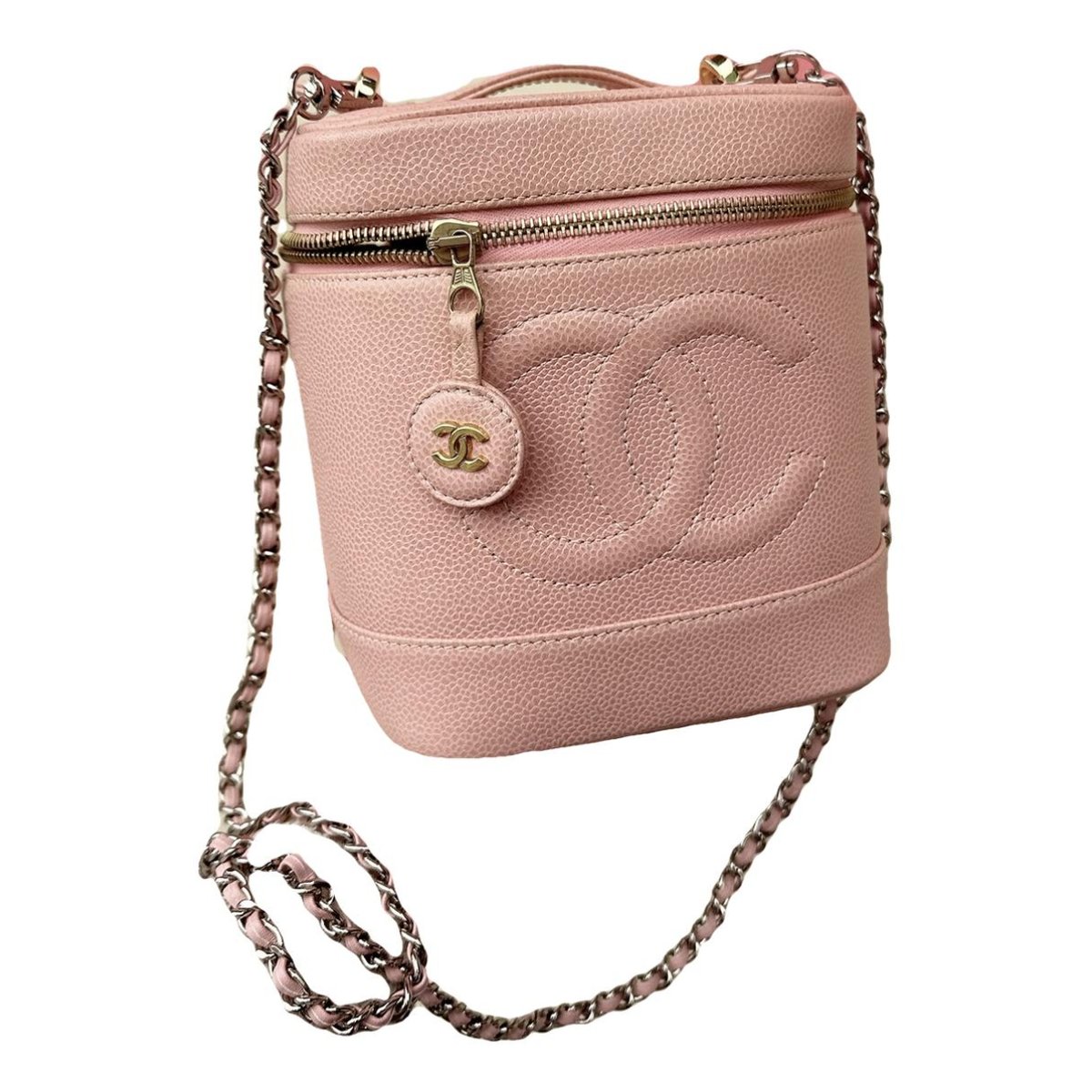 Vanity leather handbag
