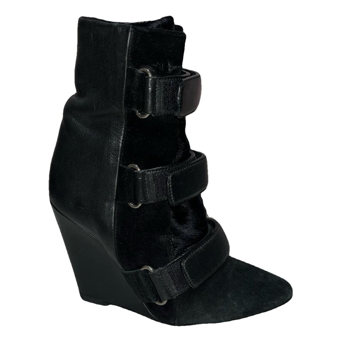 Purdey pony-style calfskin ankle boots