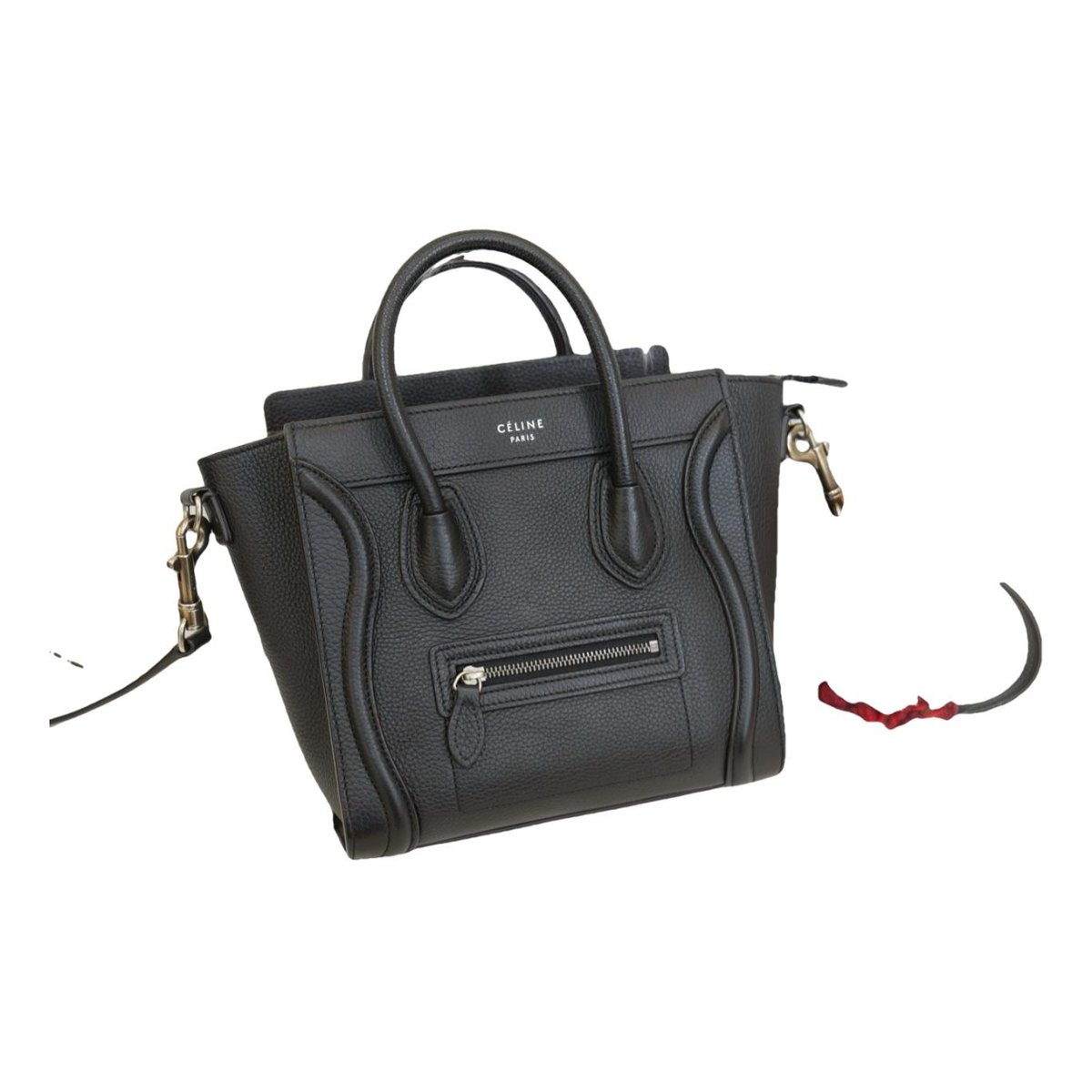 Luggage leather crossbody bag