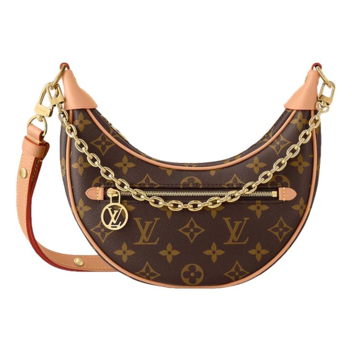 Loop leather crossbody bag