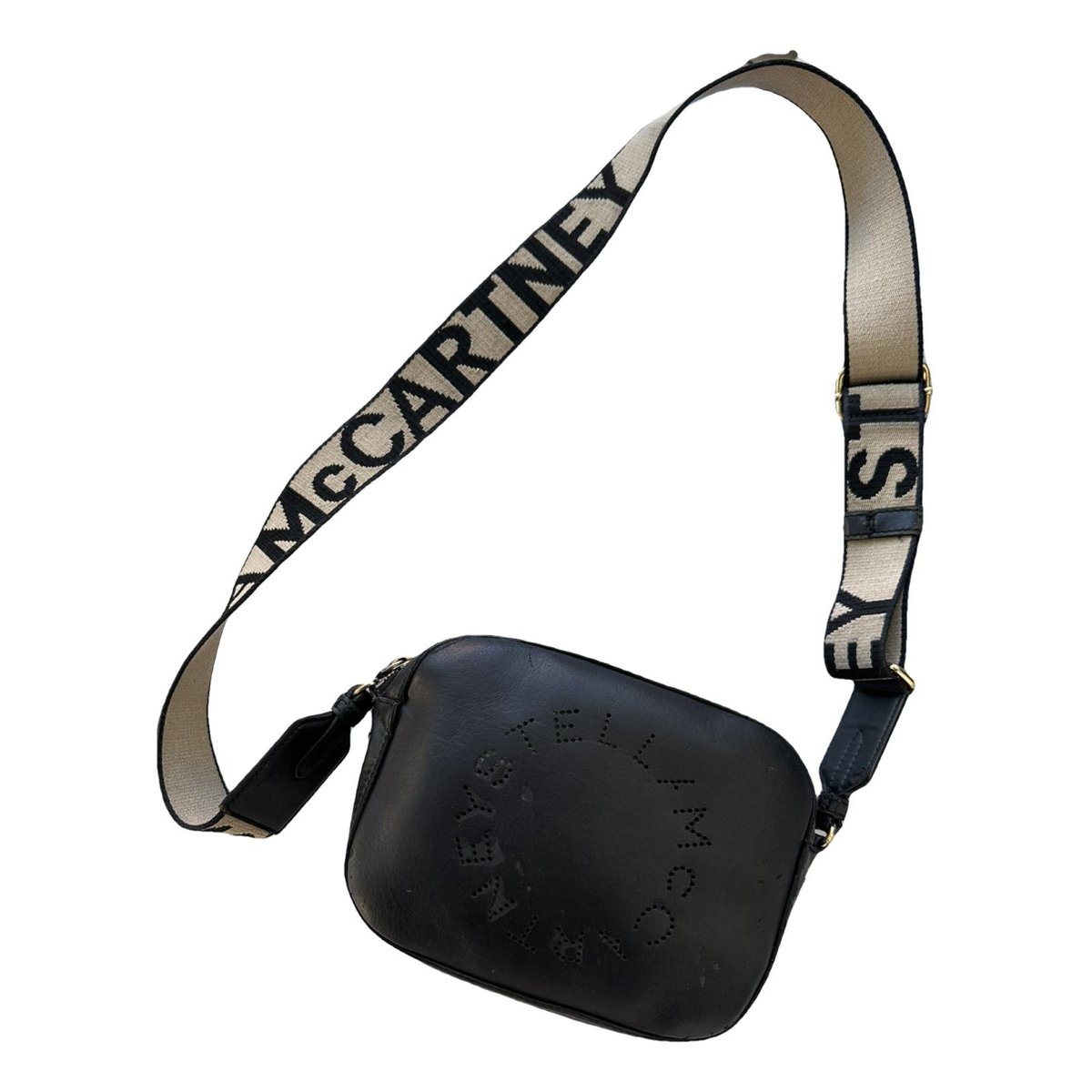 Logo vegan leather crossbody bag