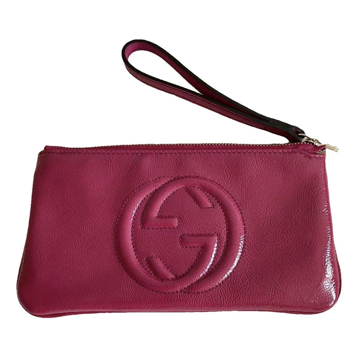 Soho leather clutch bag