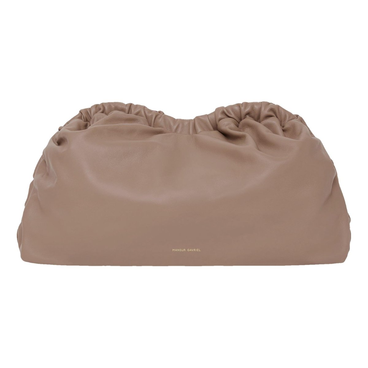 Cloud leather clutch bag