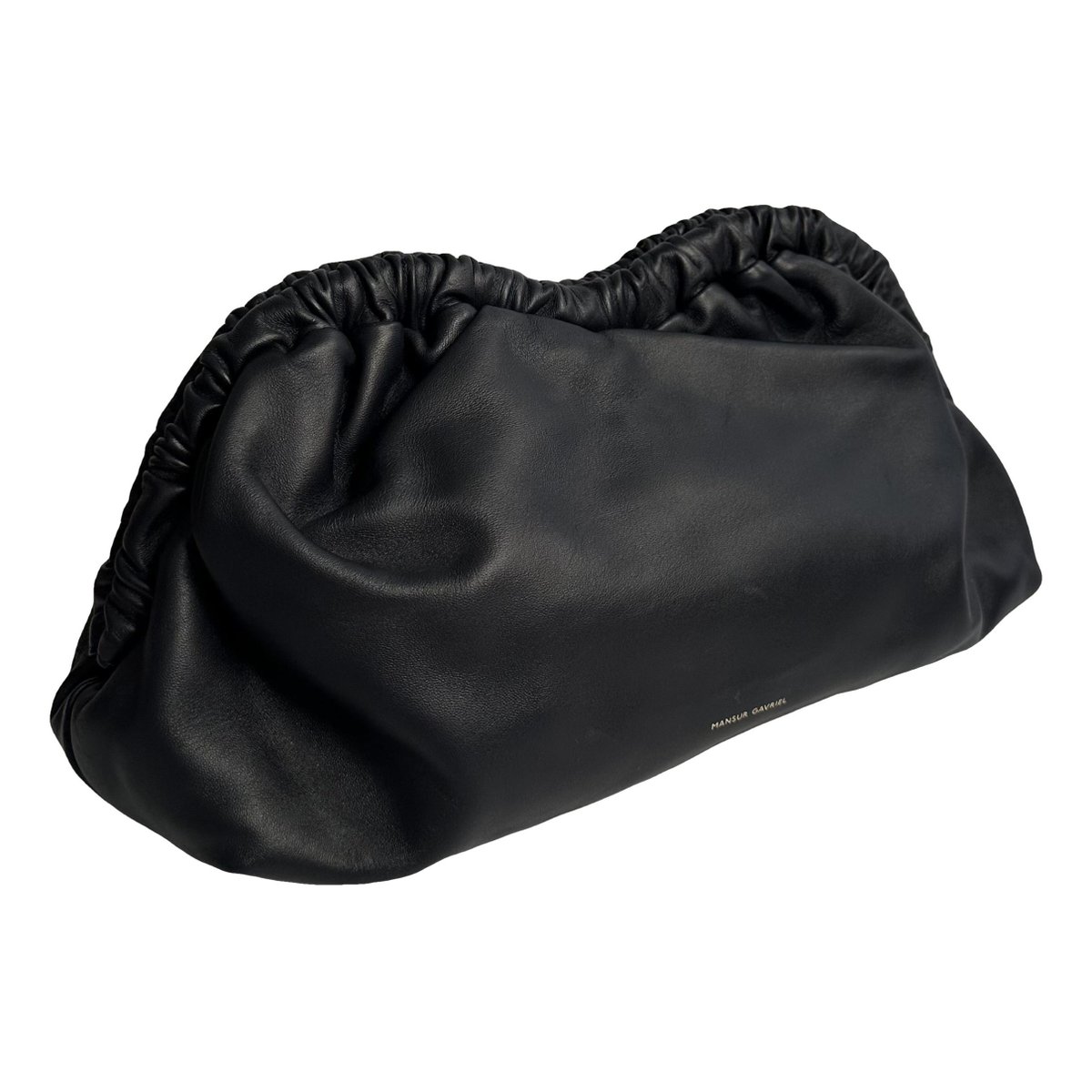 Cloud leather clutch bag