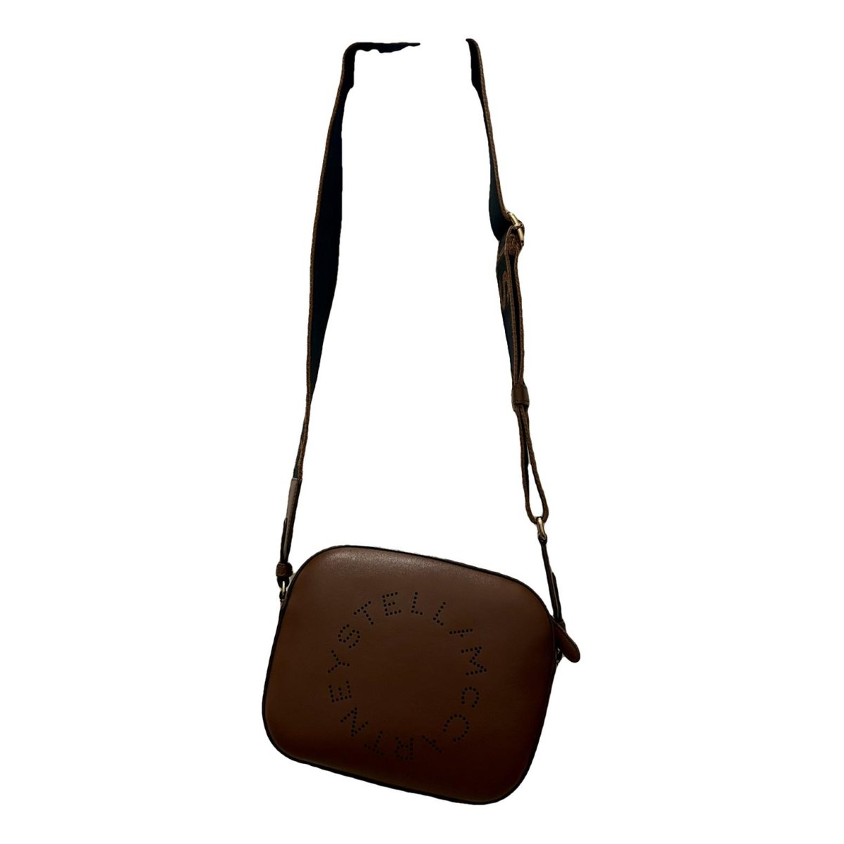 Logo vegan leather crossbody bag
