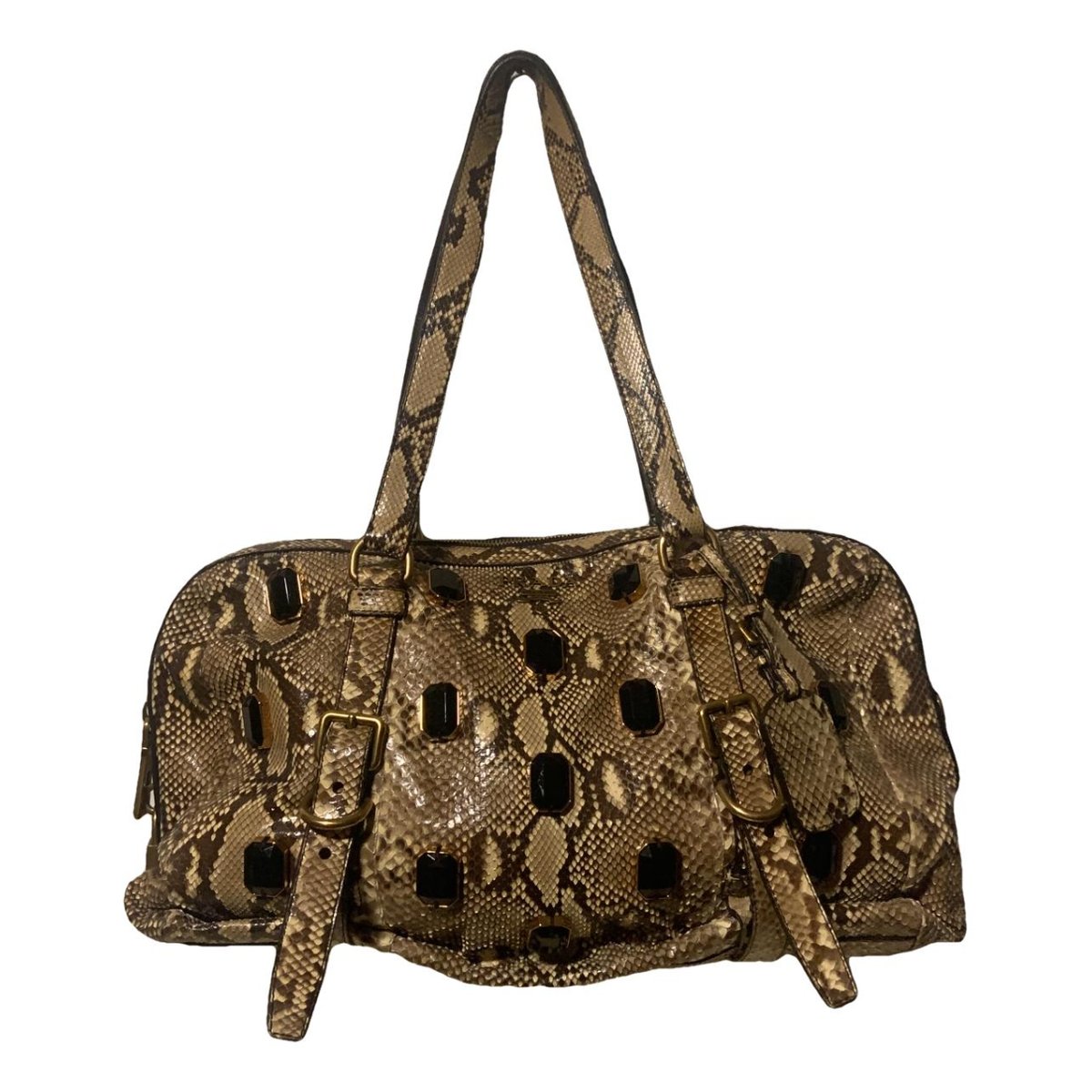 Monochrome leather handbag