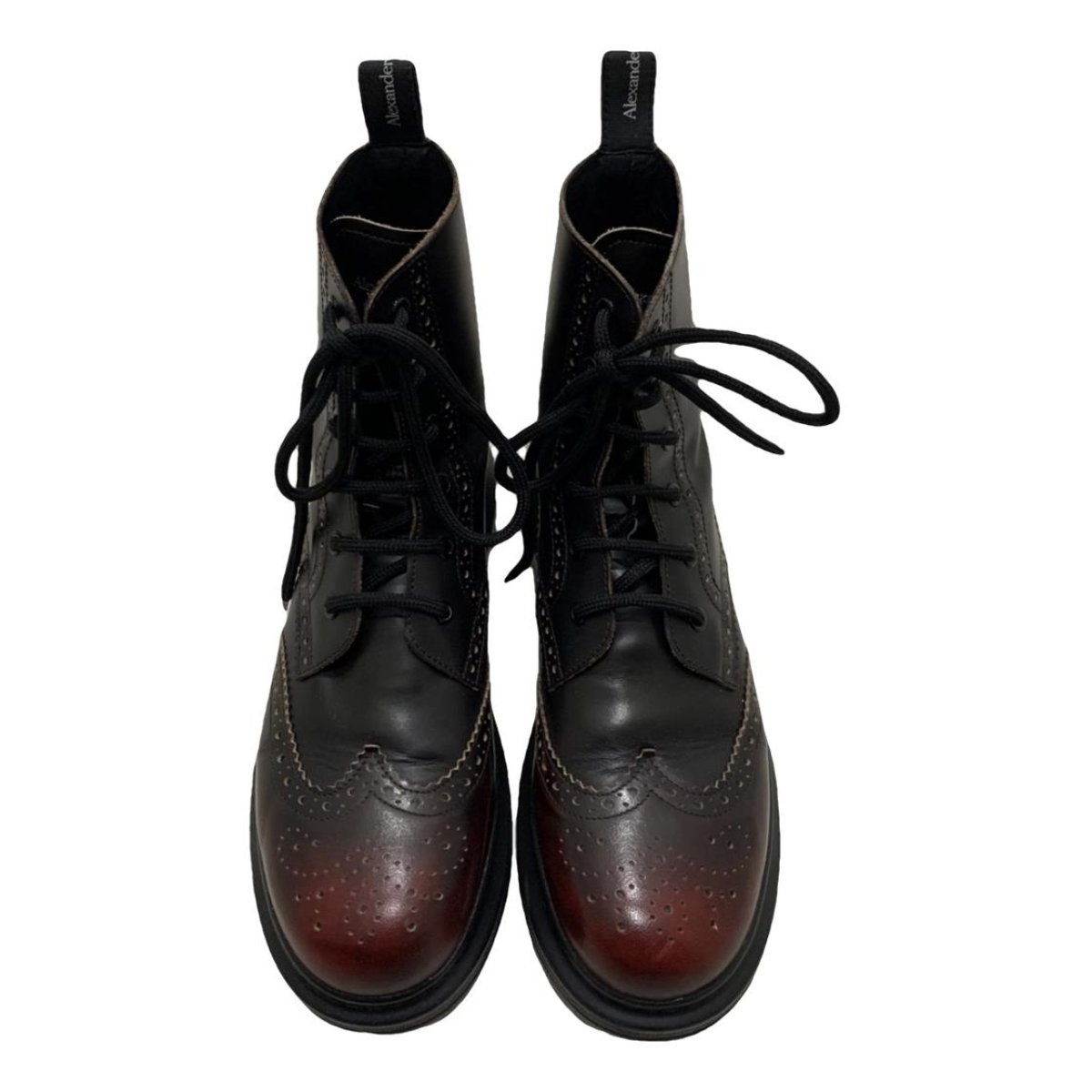 Hybrid leather ankle boots
