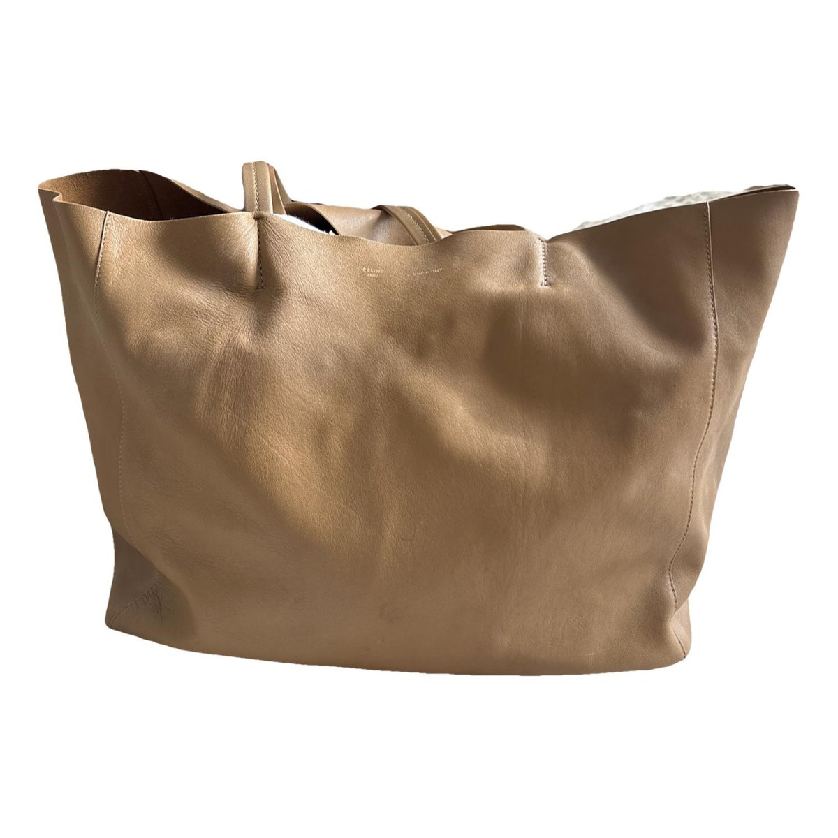 Cabas Horizotal leather tote