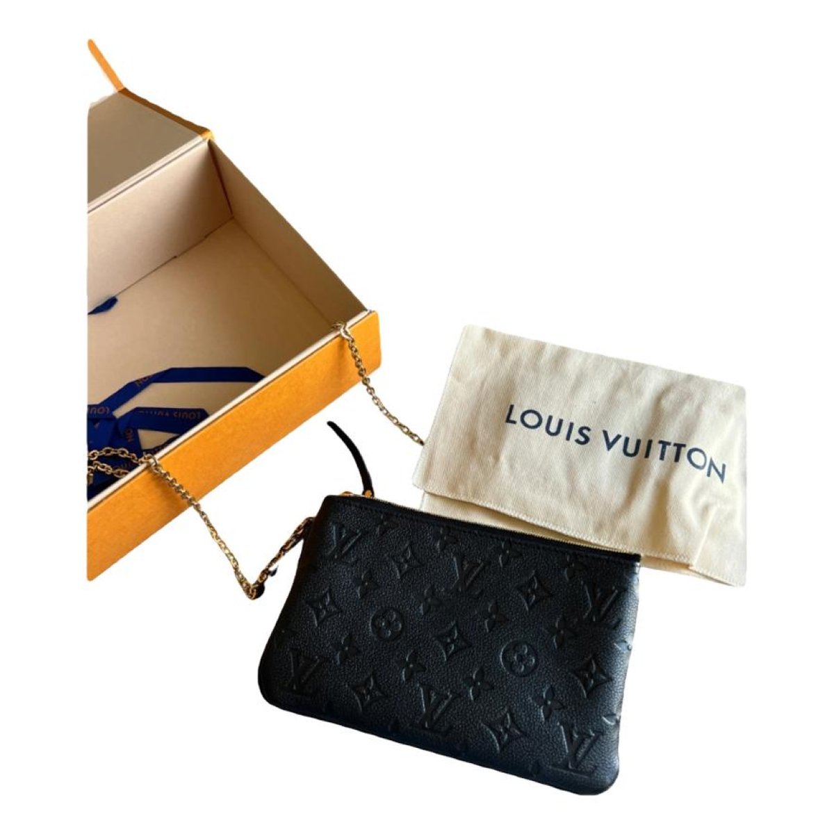 Double zip leather crossbody bag