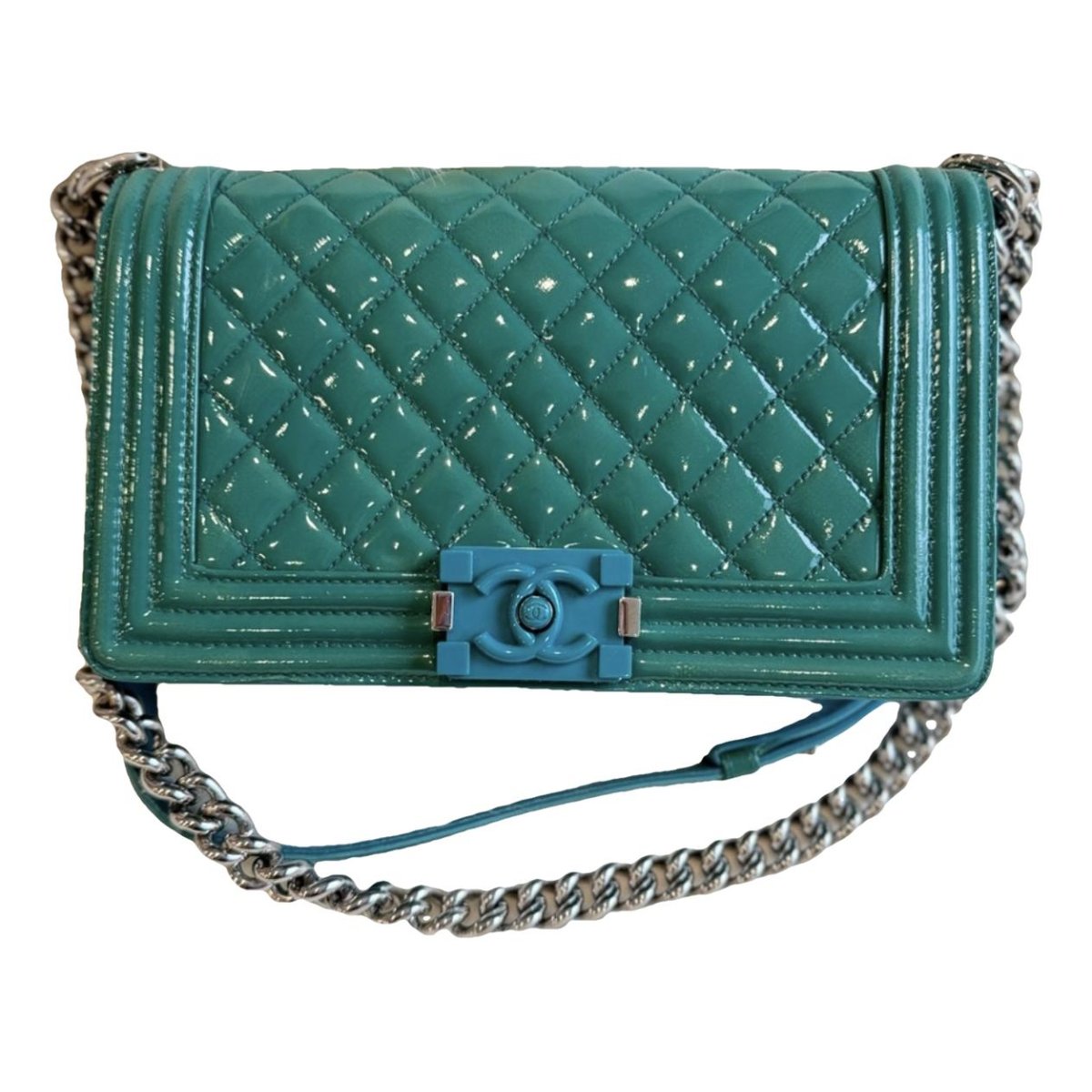 Boy patent leather crossbody bag