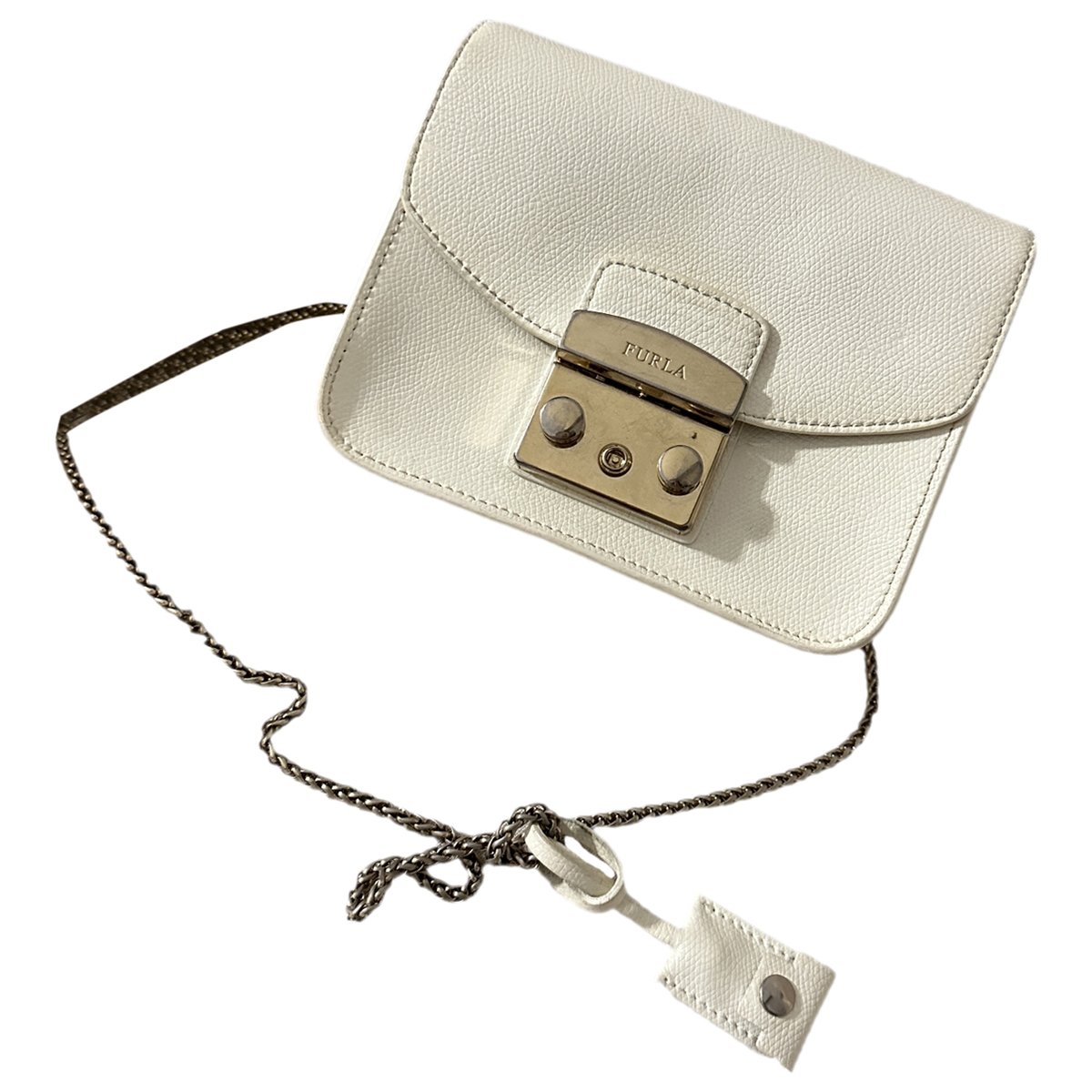 Metropolis leather clutch bag