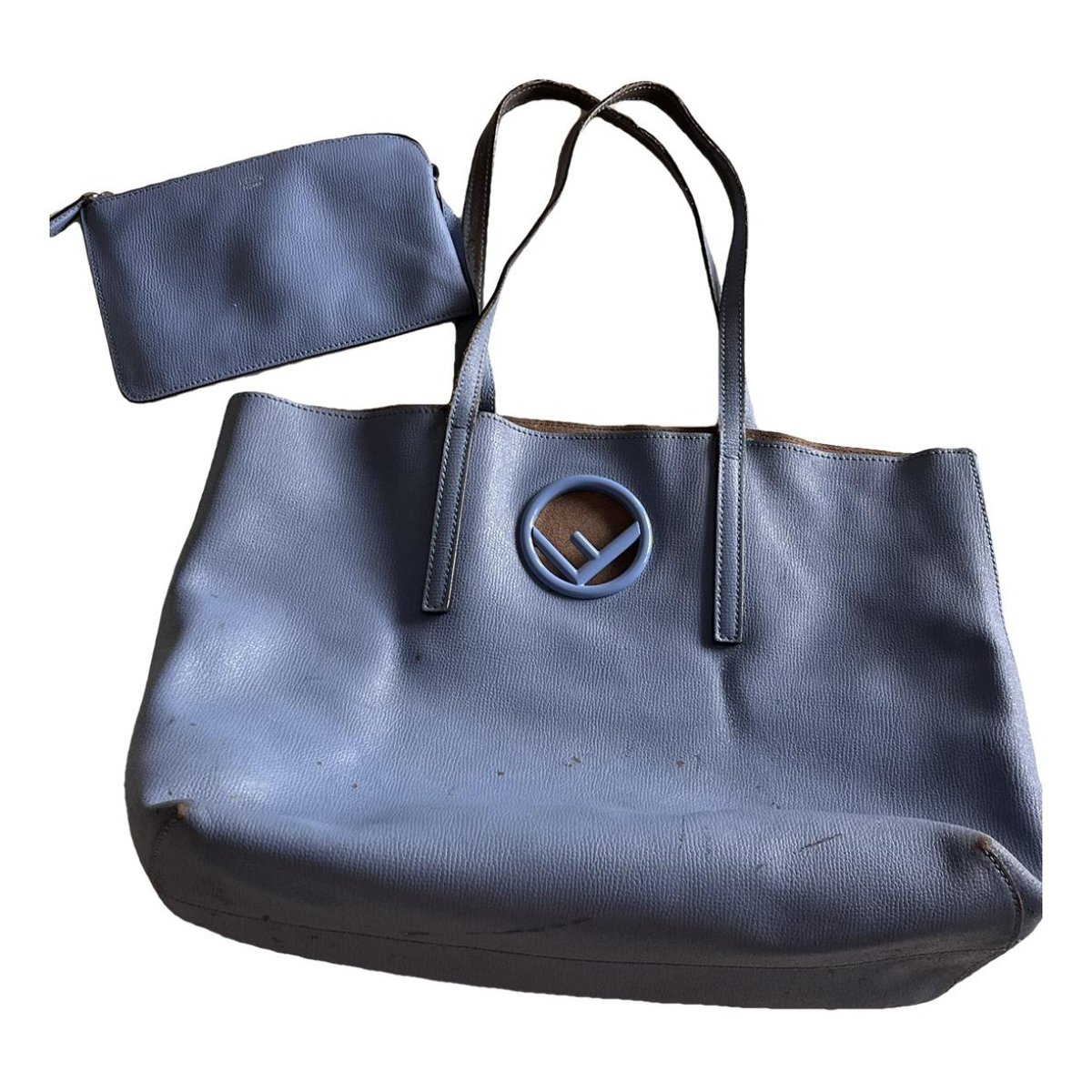 Logo Shopper Tote leather tote