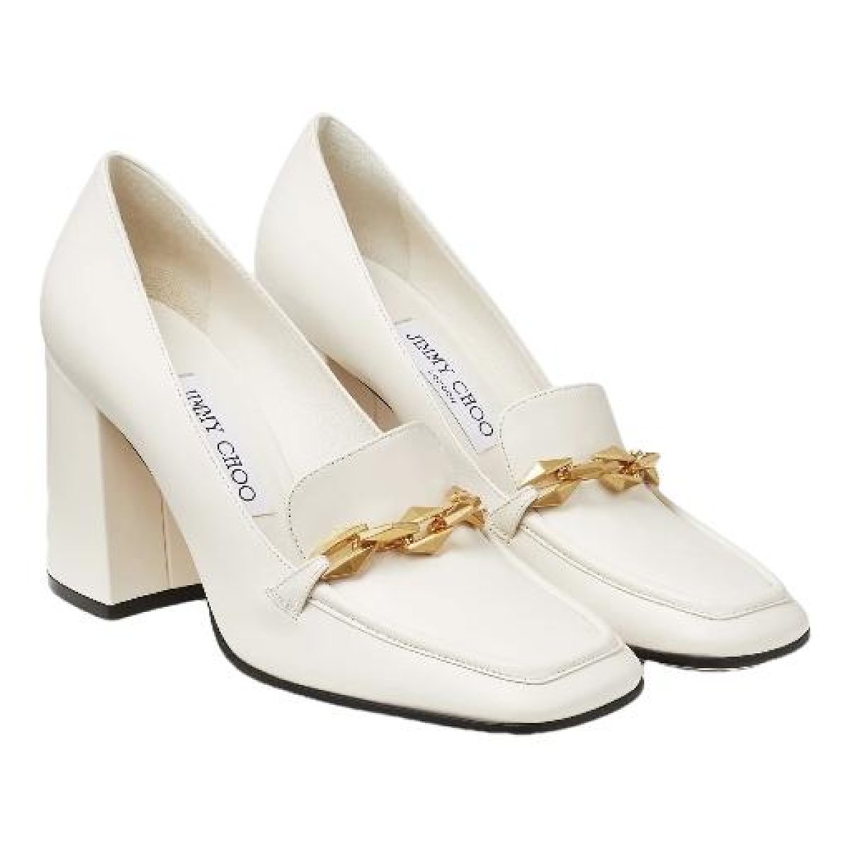 Diamond Tilda leather heels