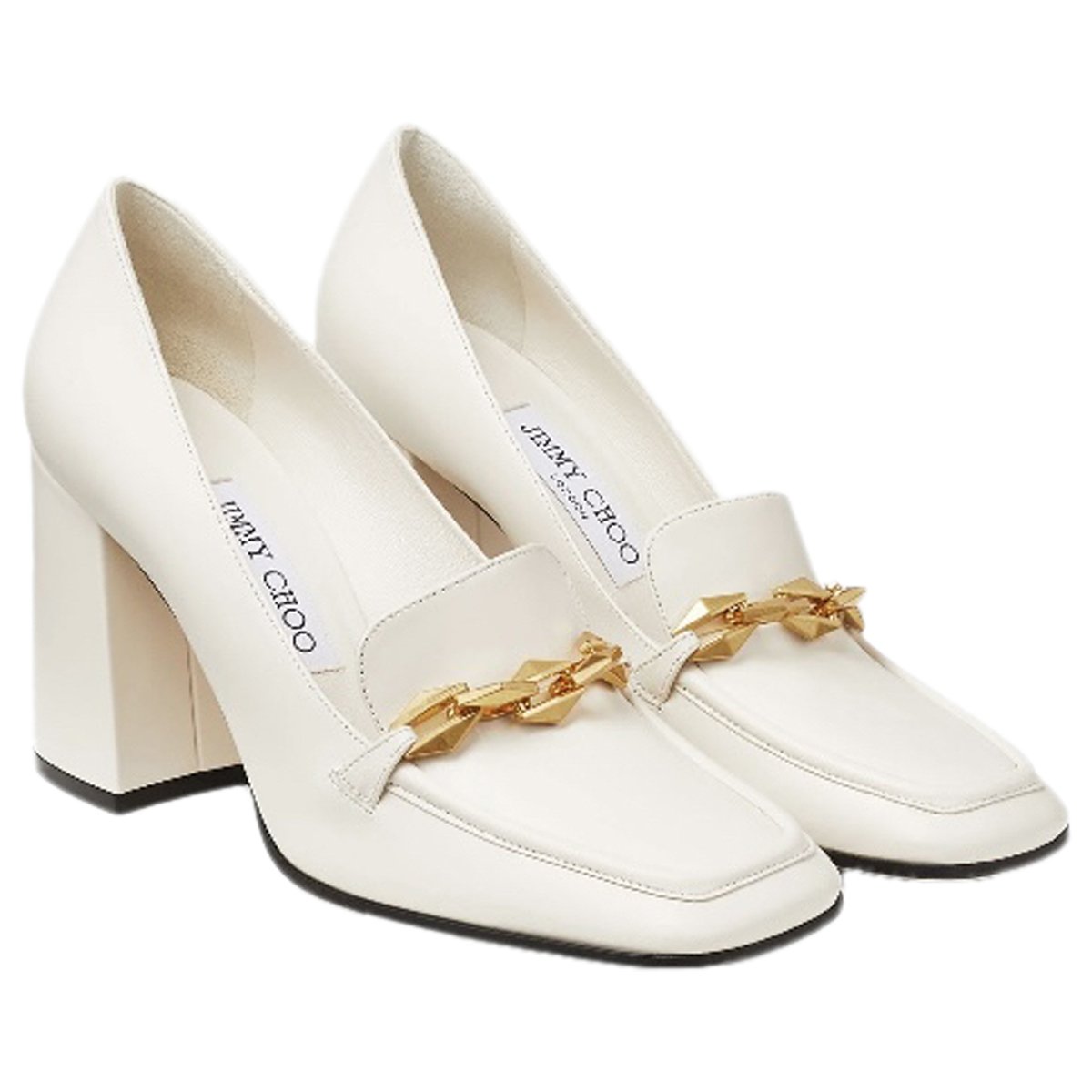 Diamond Tilda leather heels