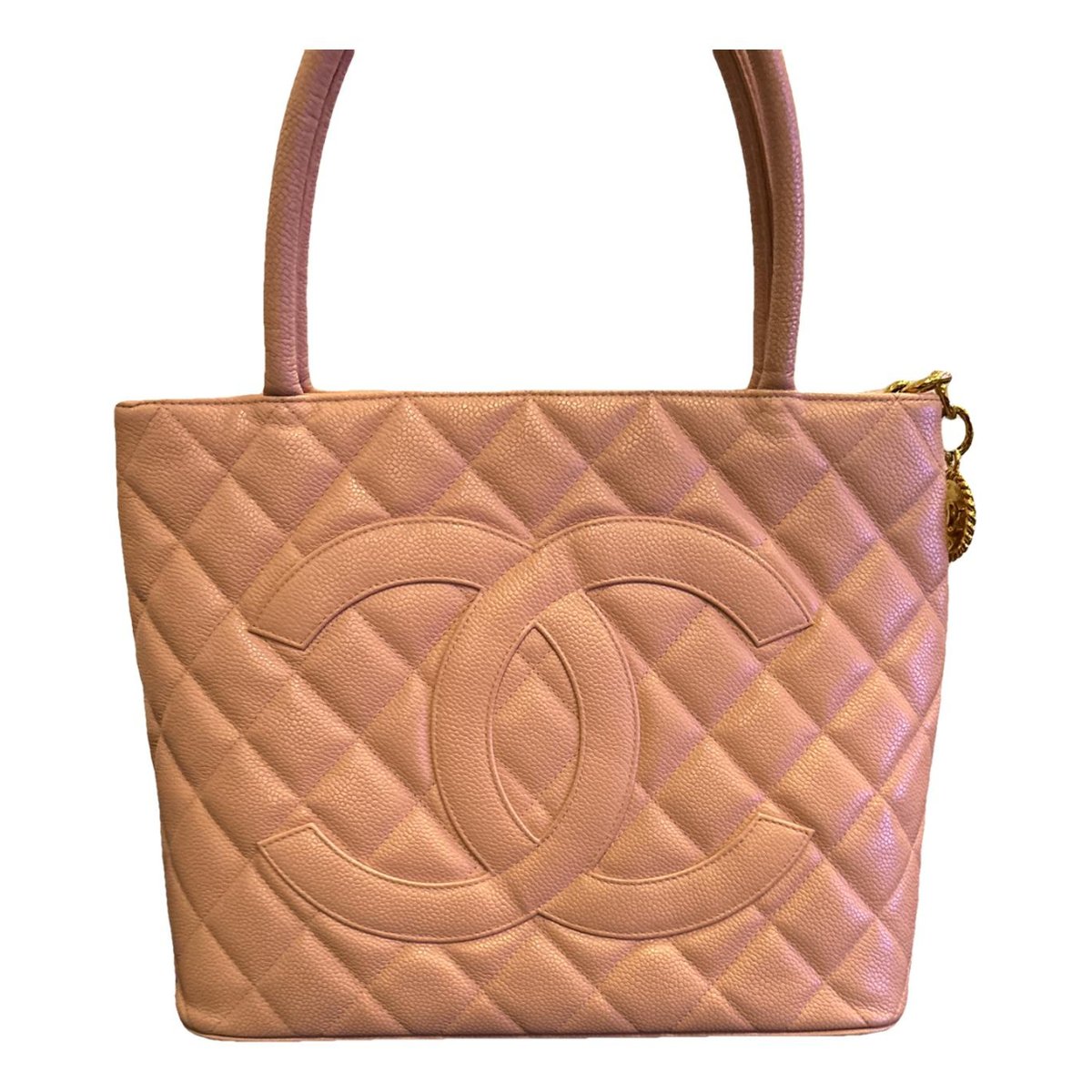 Médaillon leather handbag