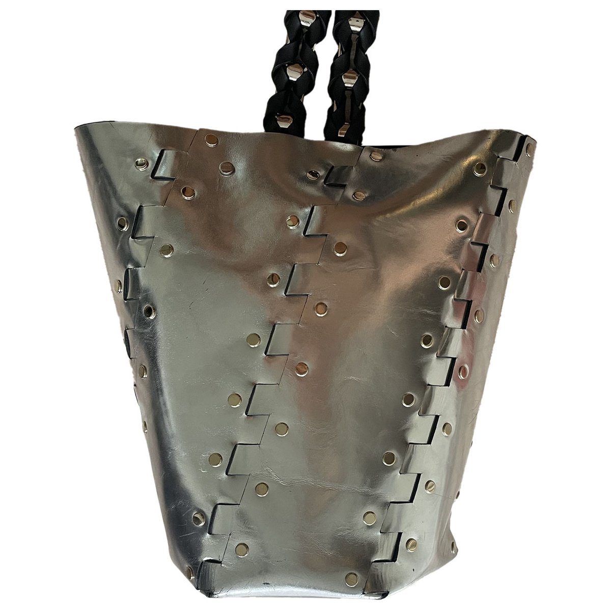 Hex leather tote