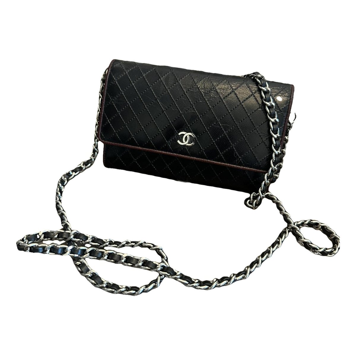 Trendy CC Wallet on Chain leather crossbody bag
