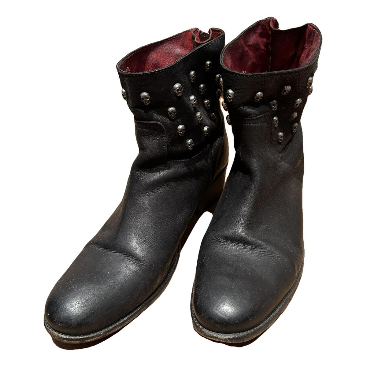 Teddy leather boots