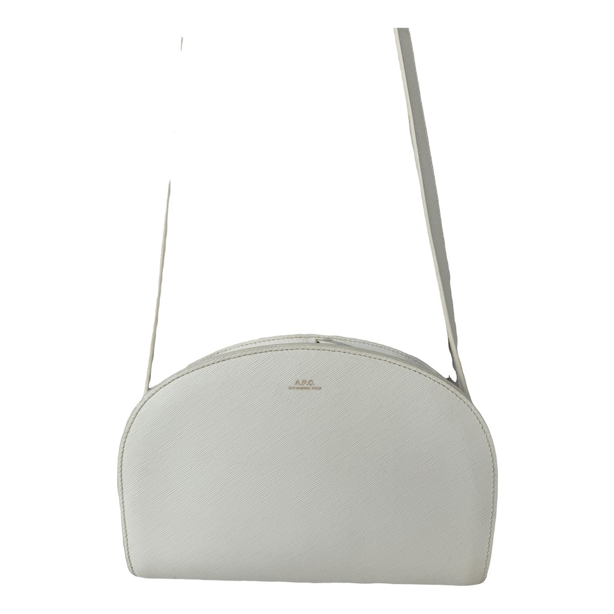 Demi-lune leather handbag
