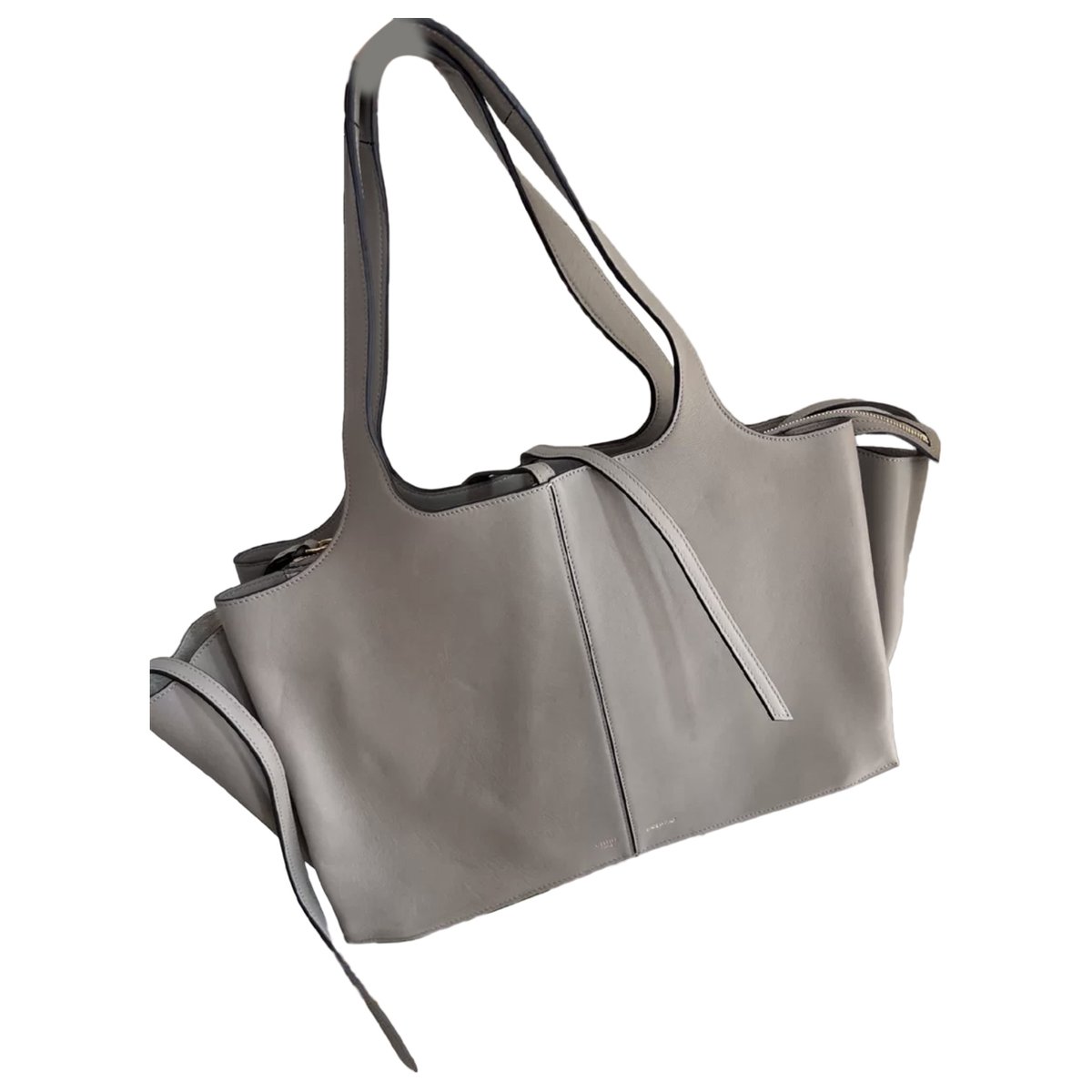 Tri-Fold leather tote