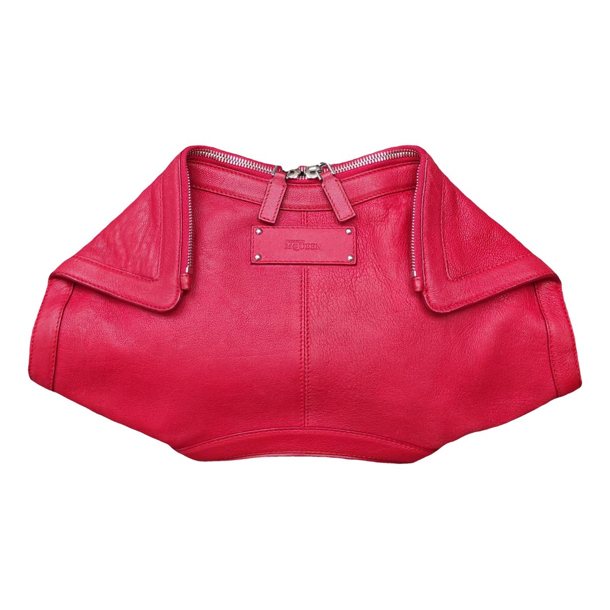 Manta leather clutch bag