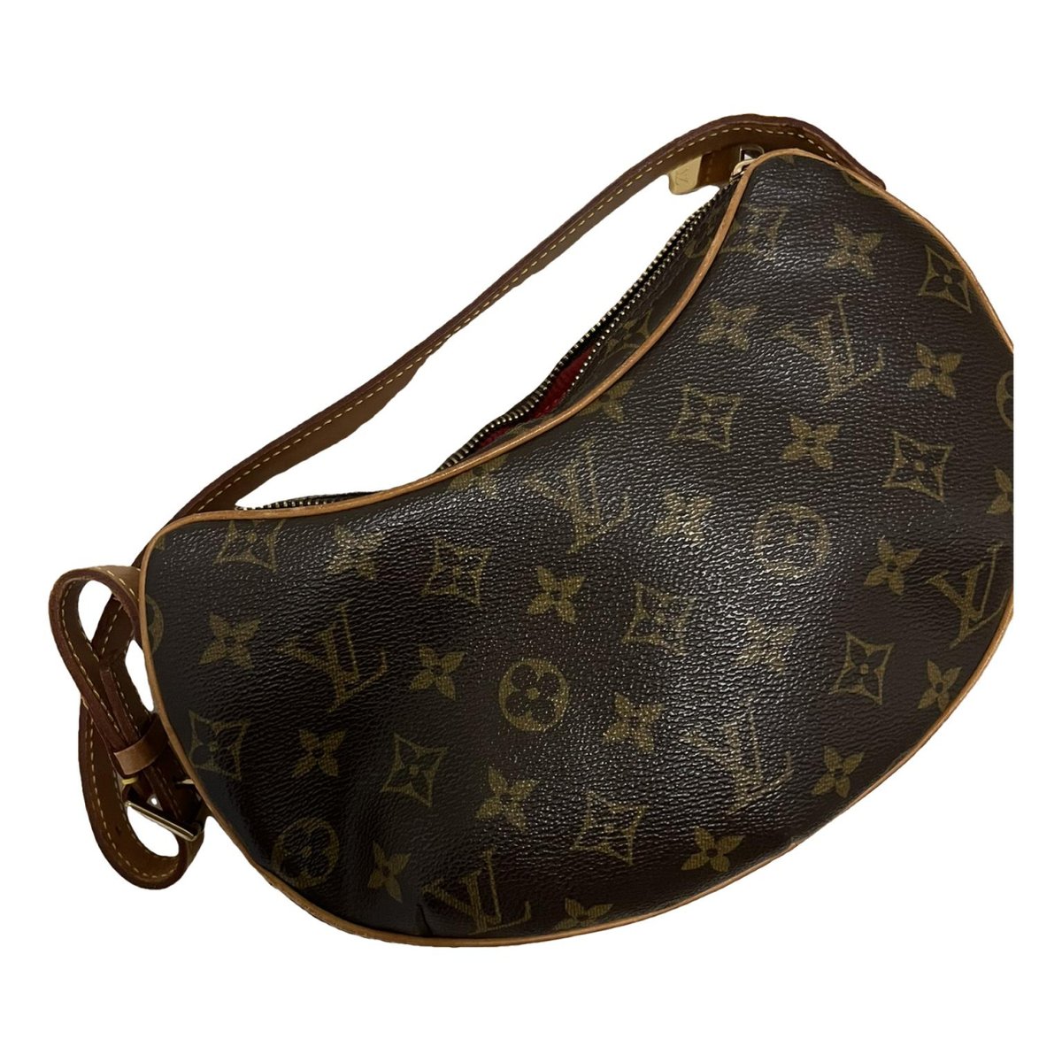 Croissant leather handbag