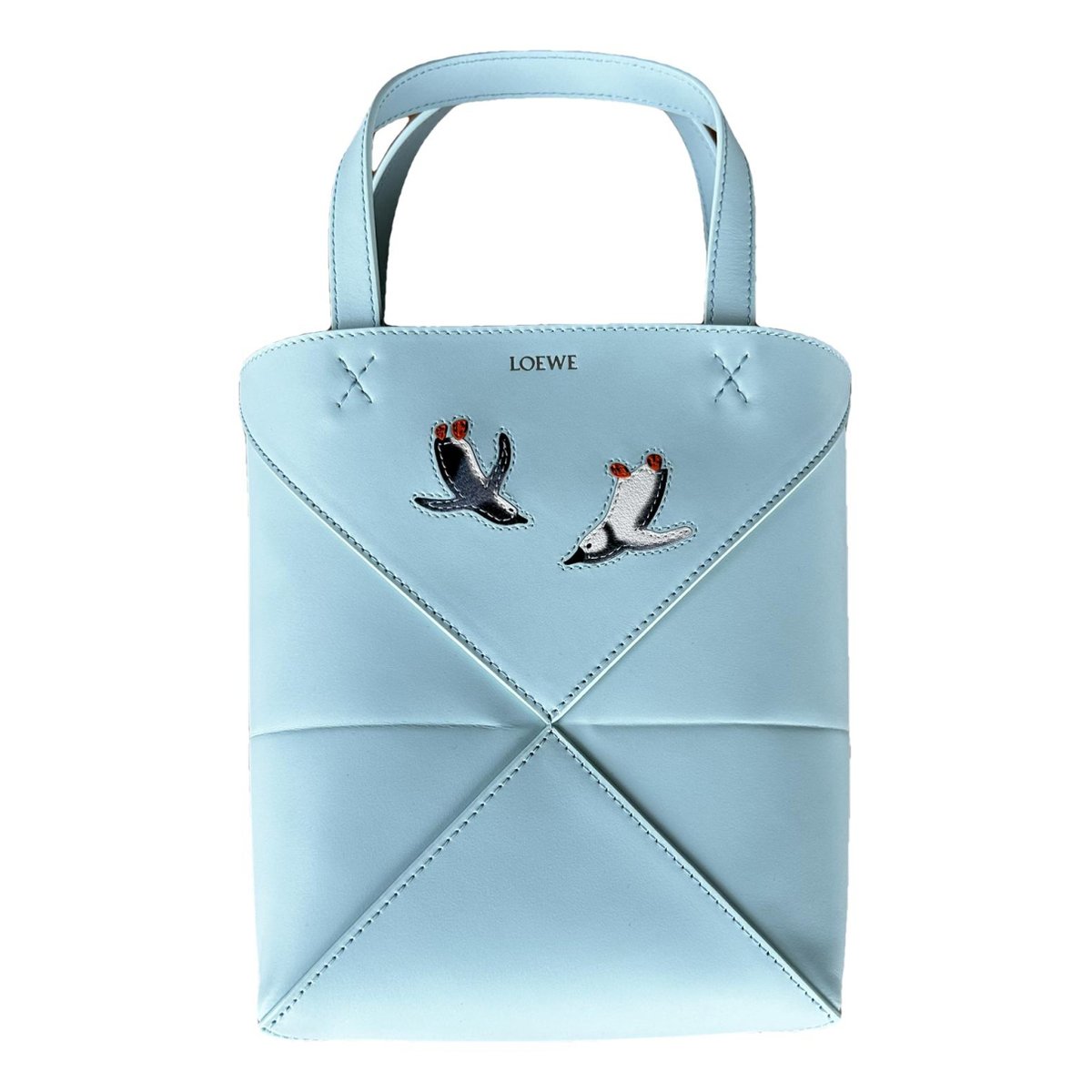 Puzzle Fold leather tote