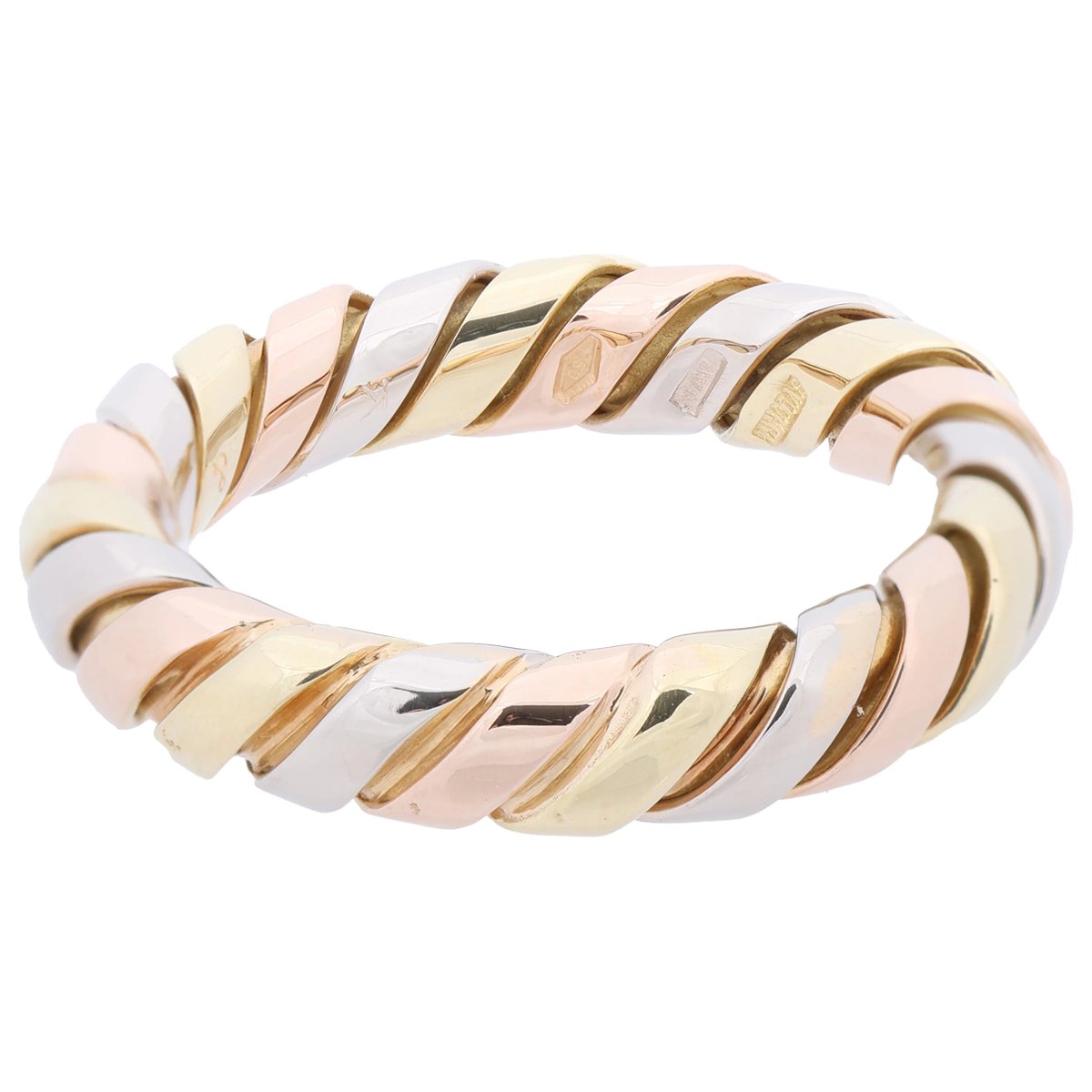 Tubogas pink gold ring
