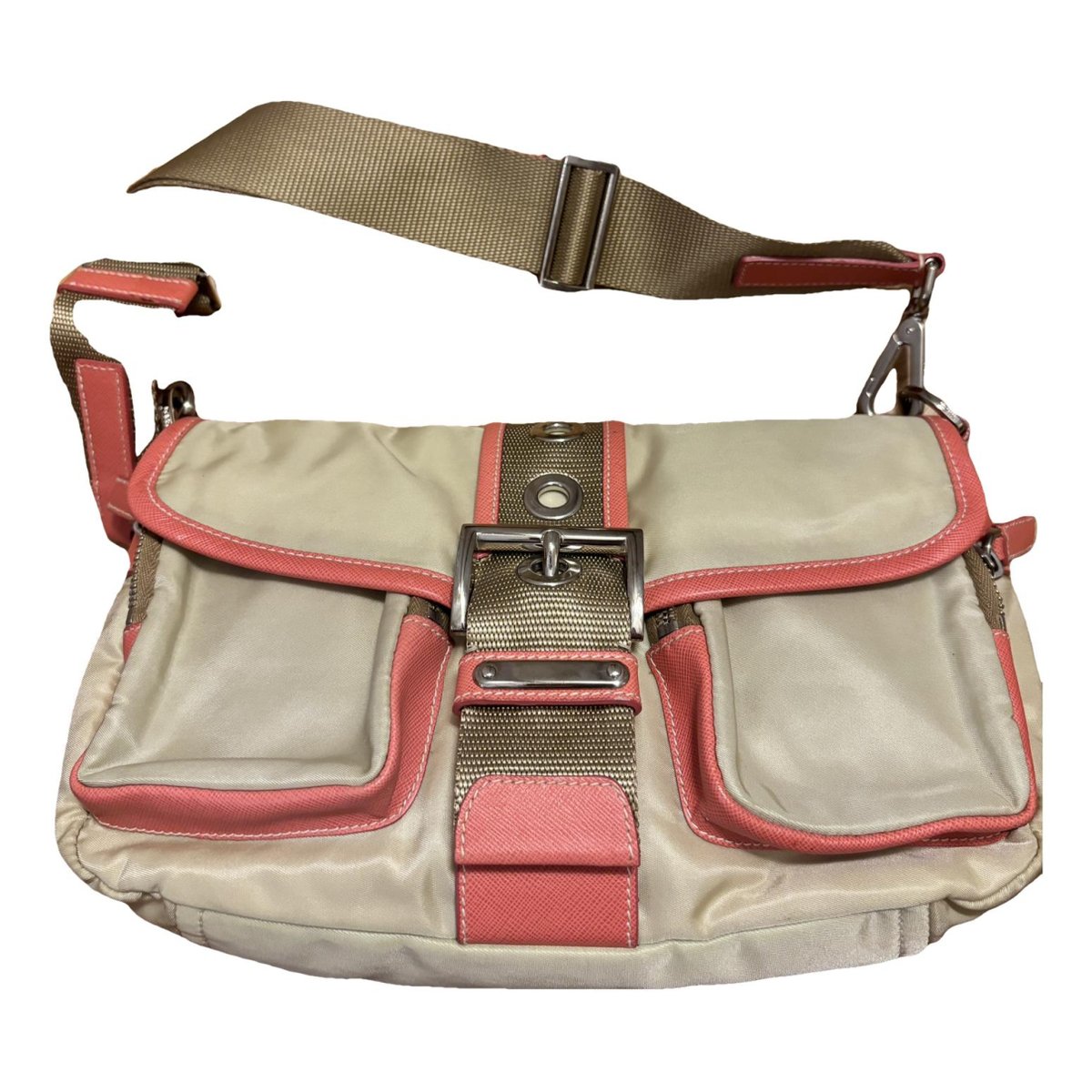 Prada Pocket leather handbag