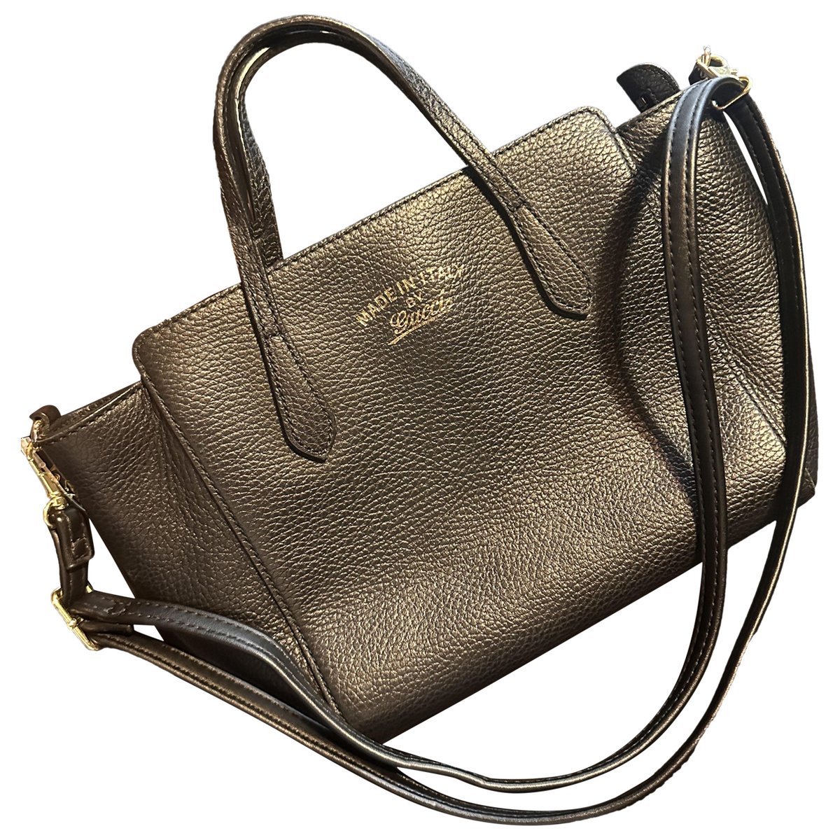 Swing leather tote