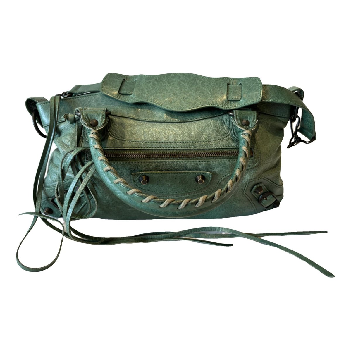 Blackout leather tote
