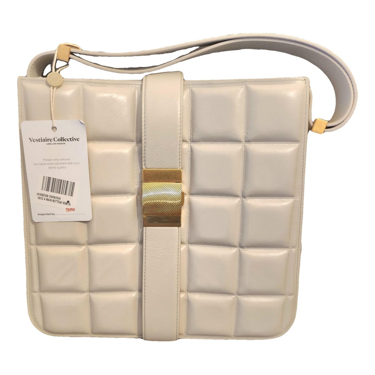 Marie Padded leather handbag