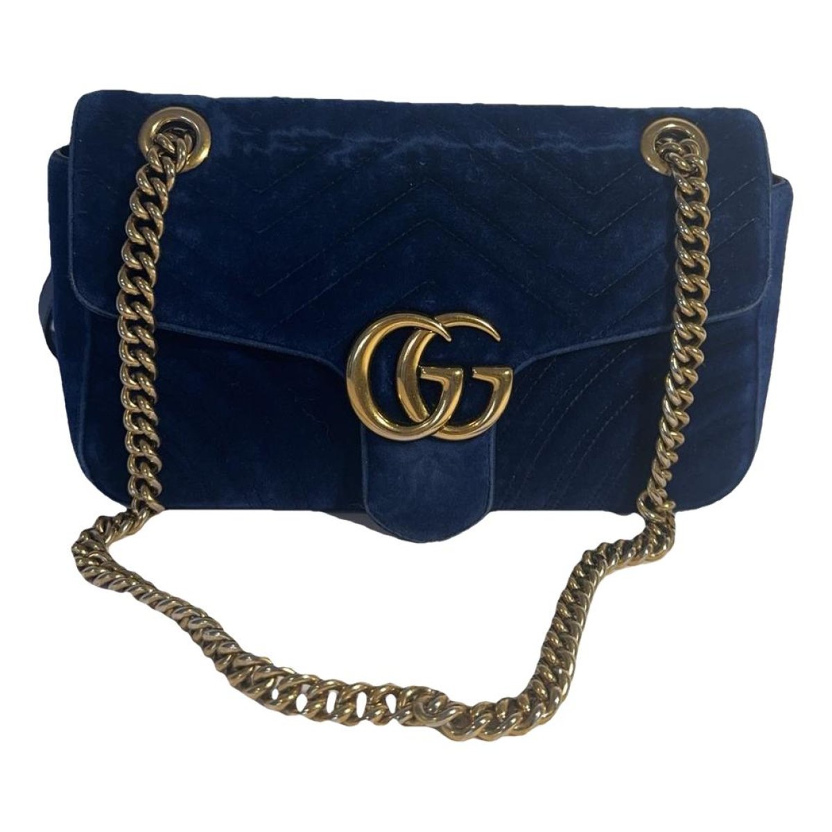 GG Marmont Flap velvet crossbody bag