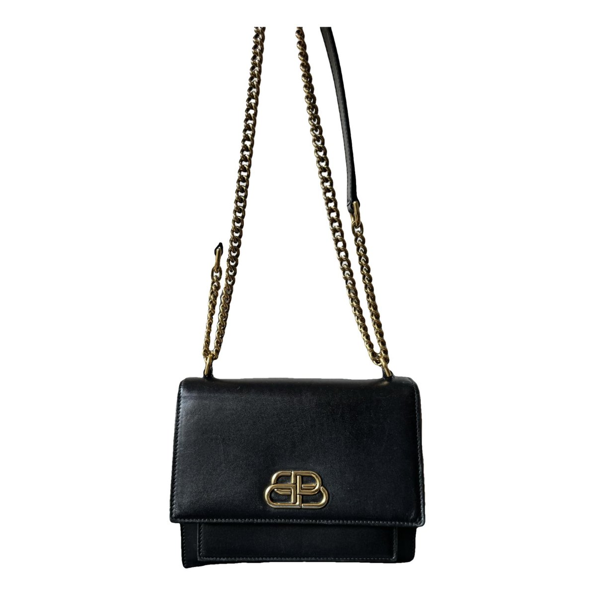 Sharp leather crossbody bag
