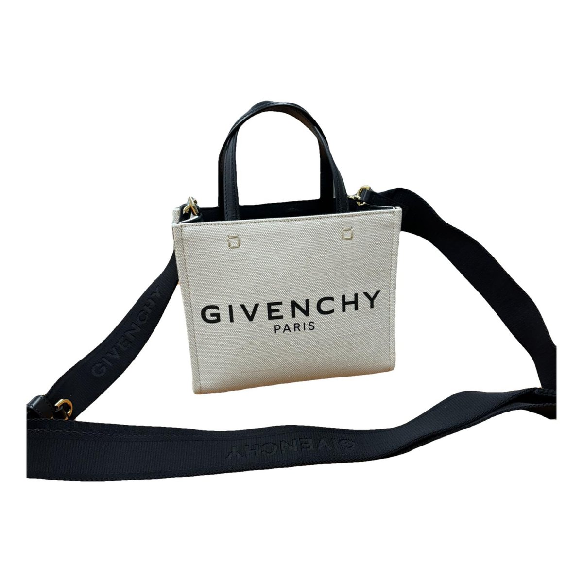 G Tote linen crossbody bag
