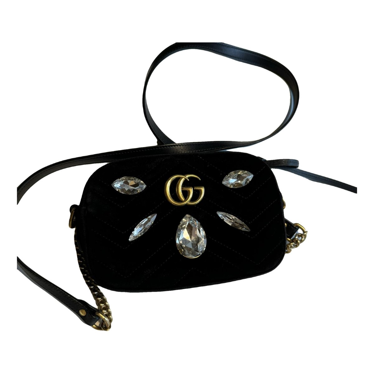 GG Marmont velvet crossbody bag