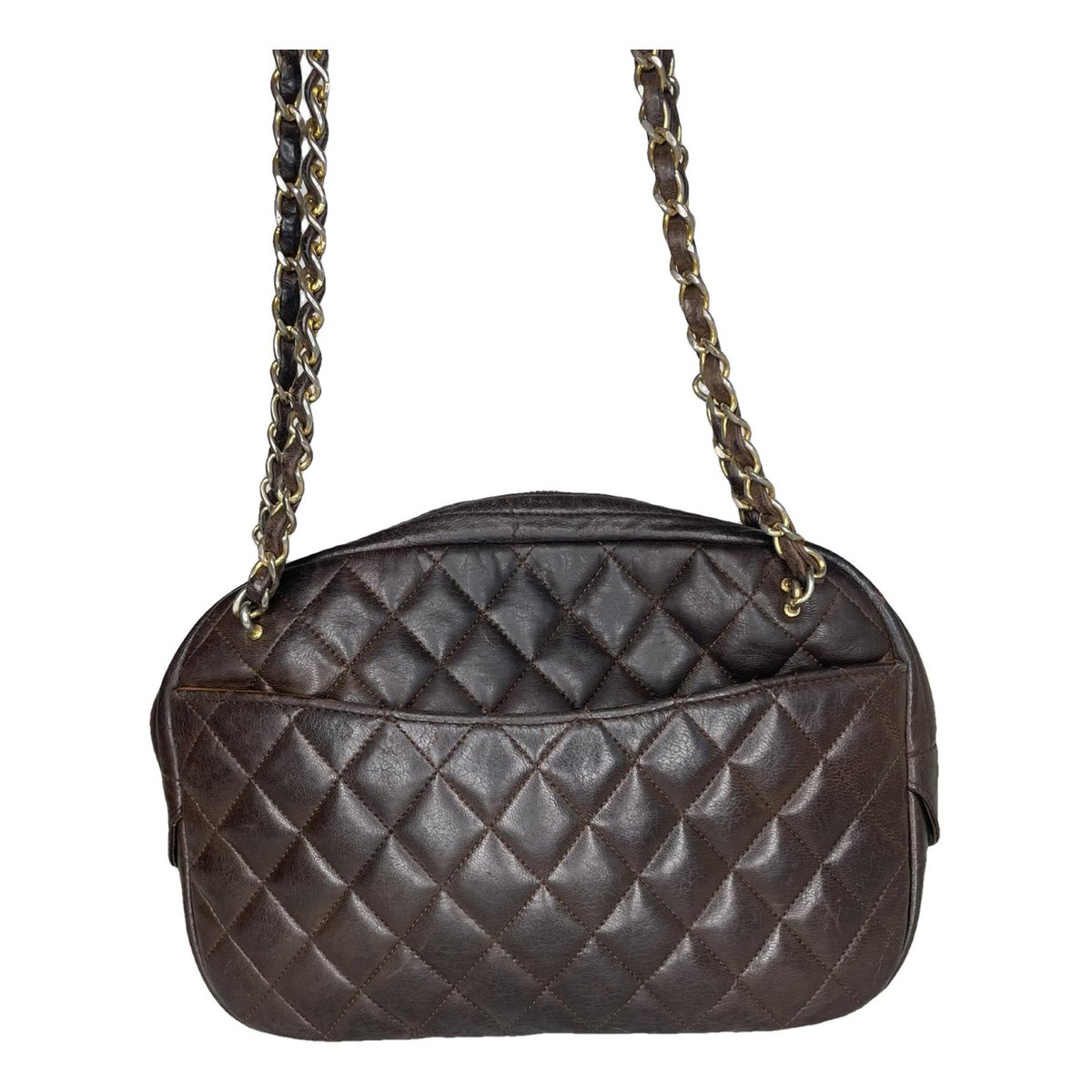 Camera leather handbag