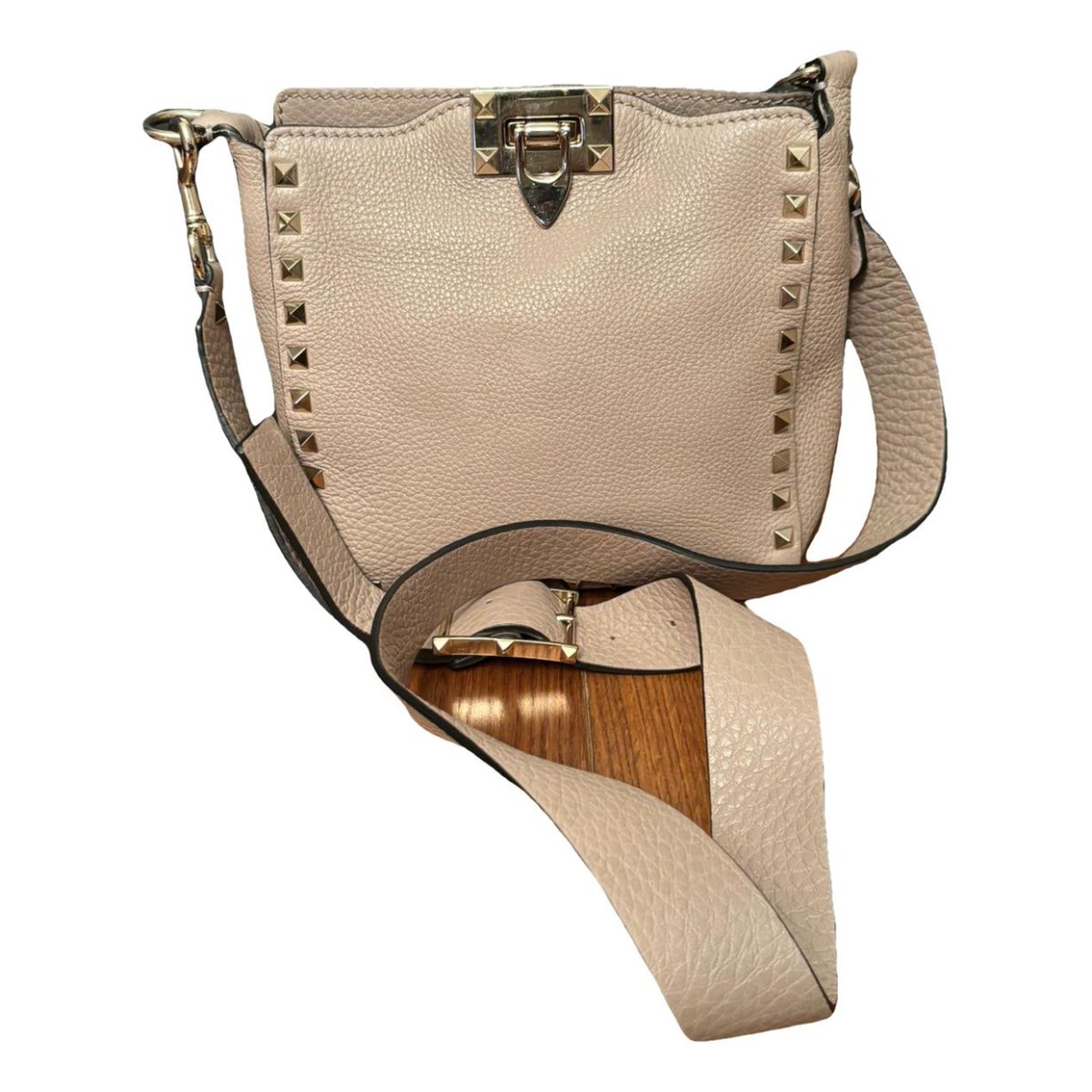Rockstud Hobo leather crossbody bag