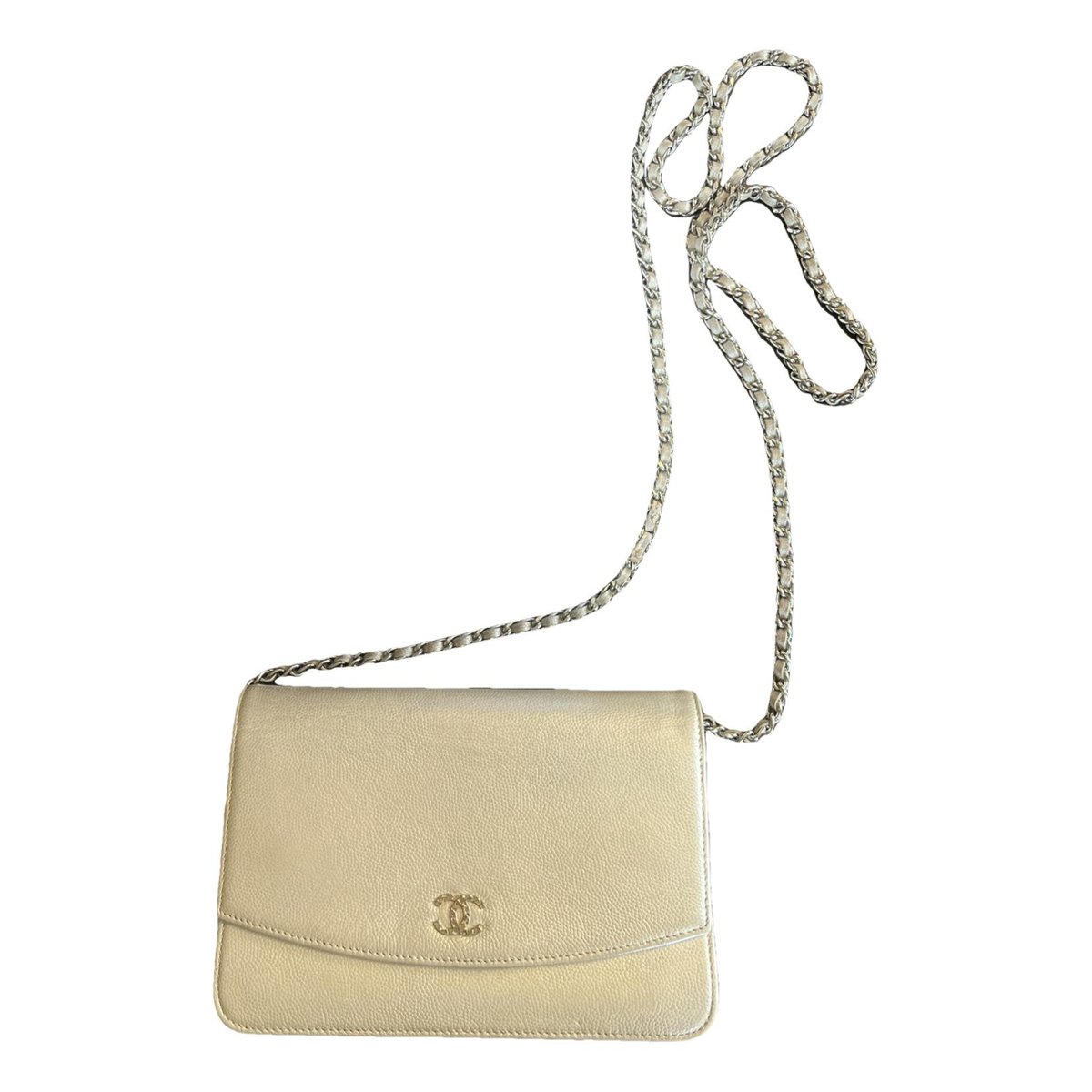 Wallet On Chain leather crossbody bag