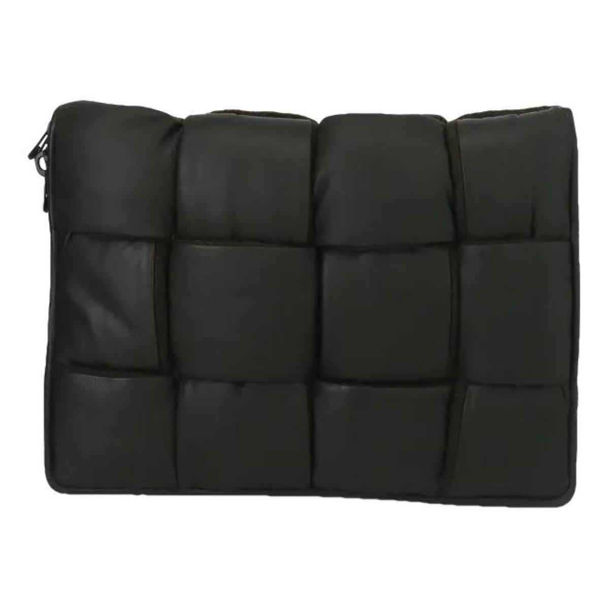 Snap leather clutch bag
