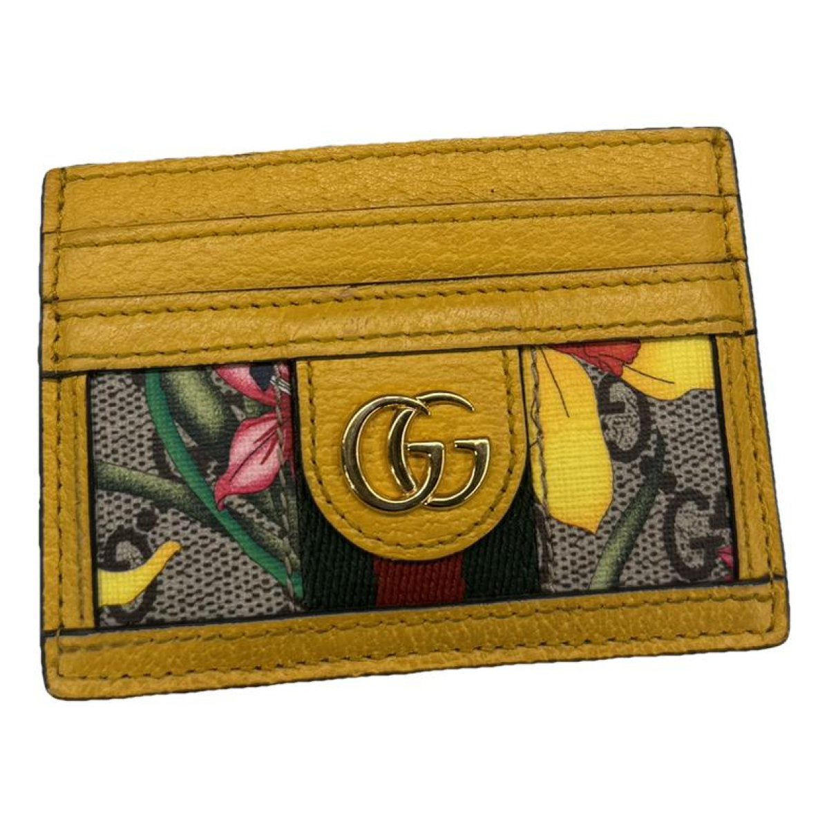 Ophidia leather card wallet